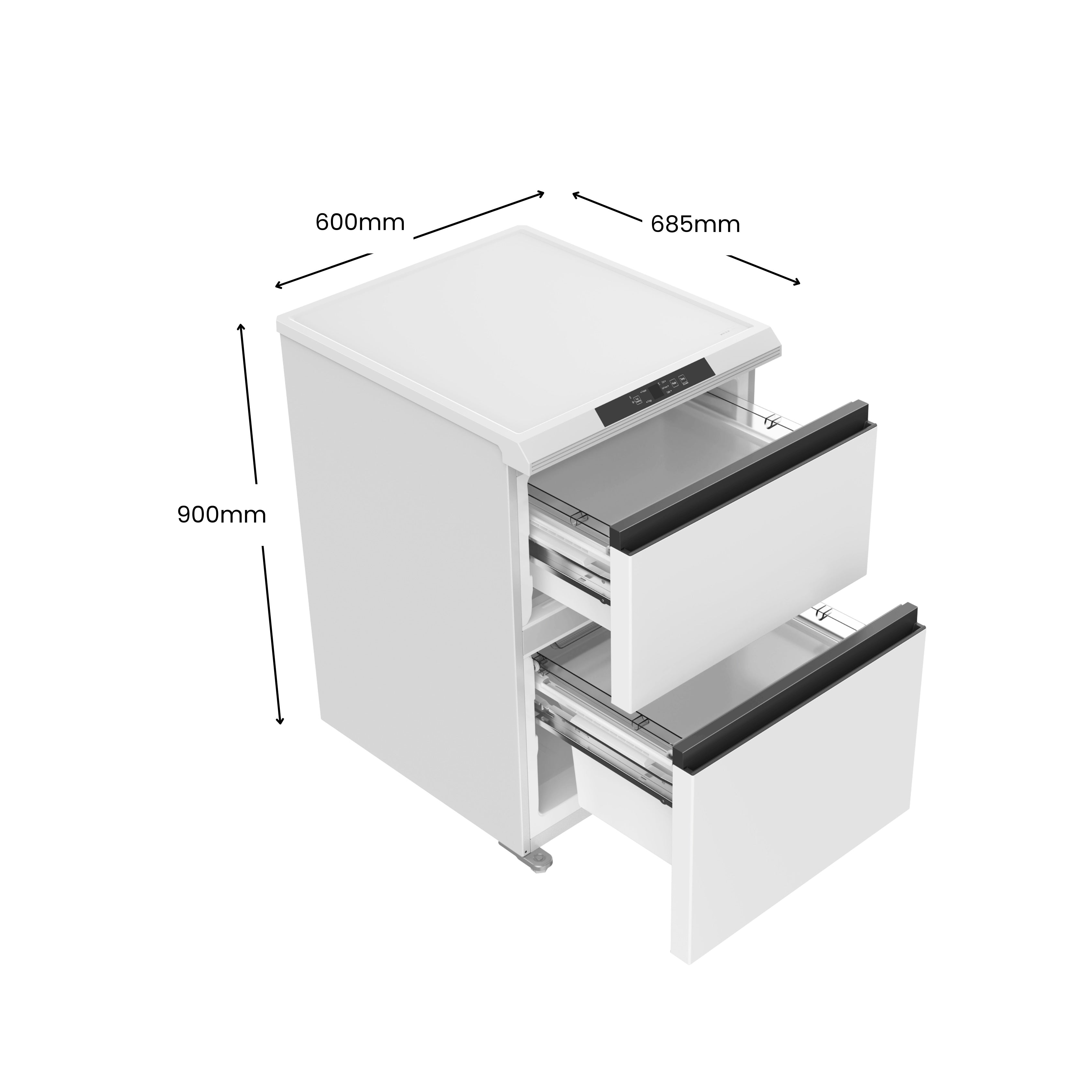 CHiQ 145L Hybrid Vertical Frost Free Freezer White
