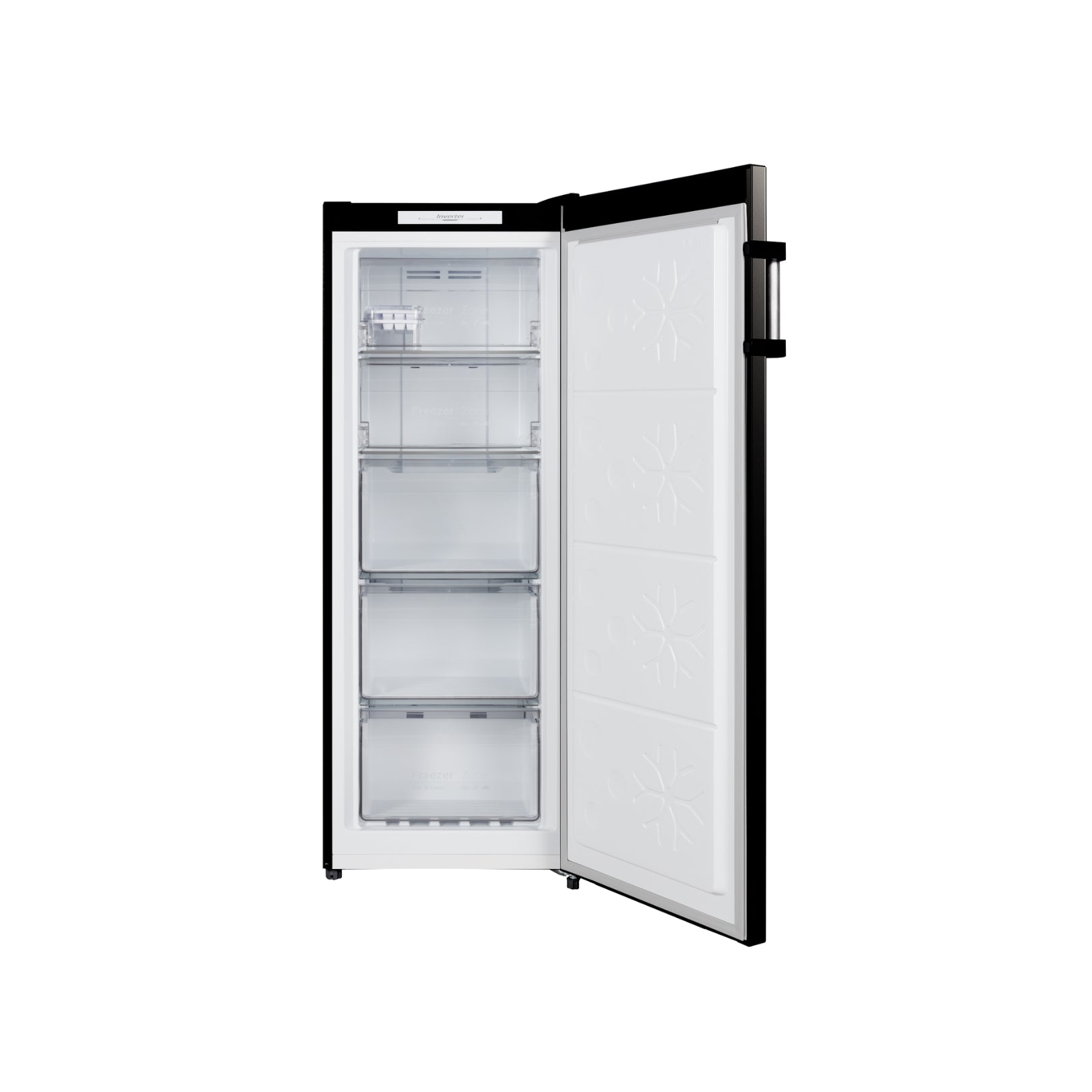 CHiQ 166L Hybrid Vertical Freezer Black Steel