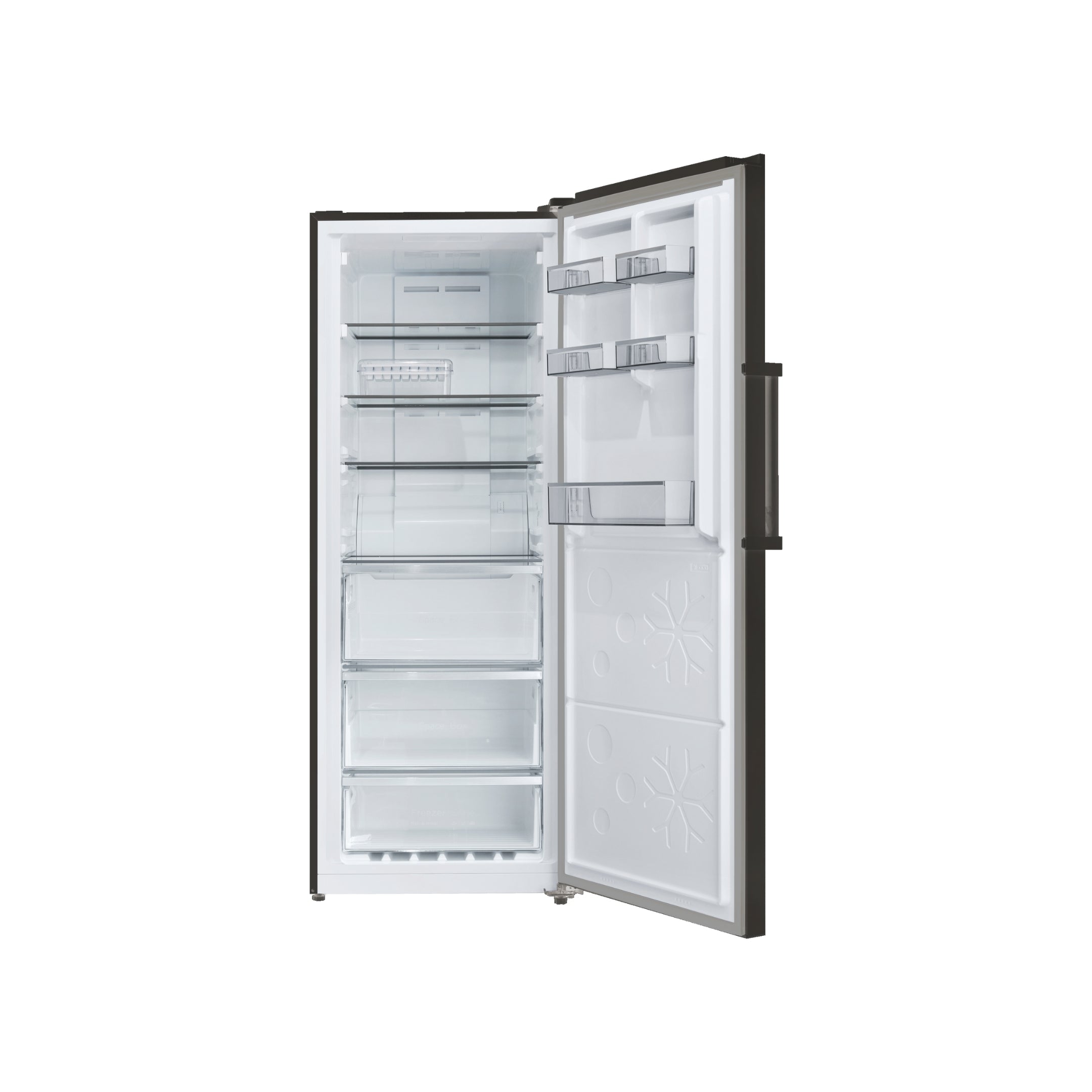 CHiQ 380L Hybrid Vertical Freezer Right Hinge Black Steel