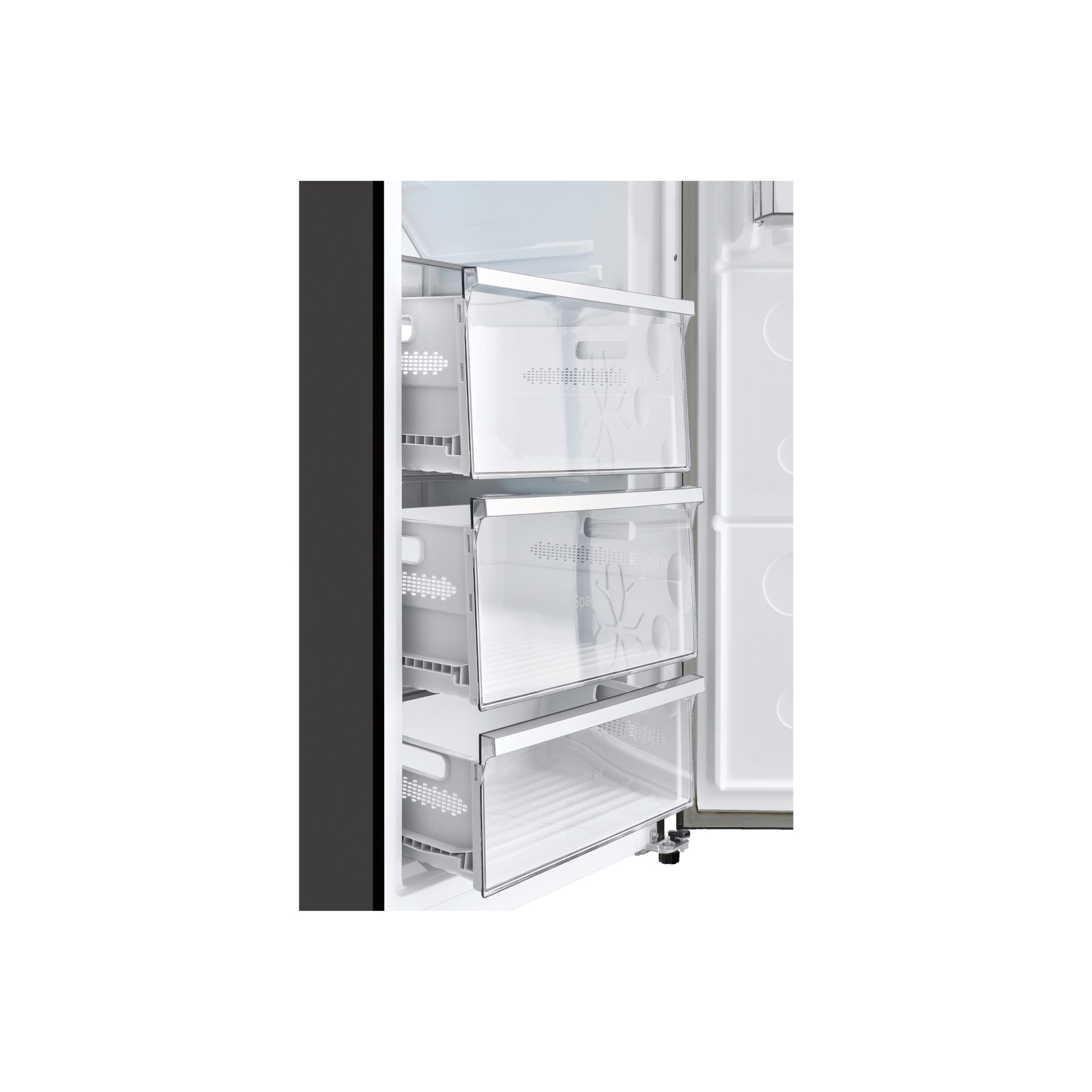 CHiQ 380L Hybrid Vertical Freezer Right Hinge Black Steel