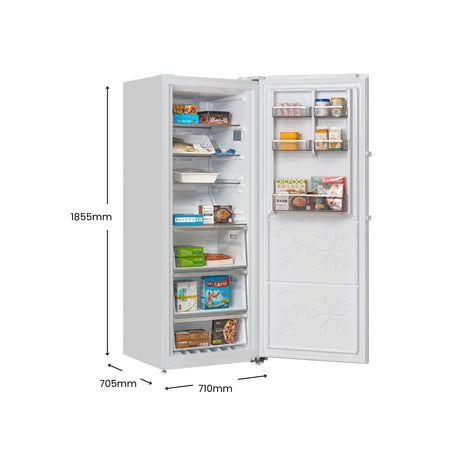 CHiQ 380L Hybrid Vertical Freezer Right Hinge White