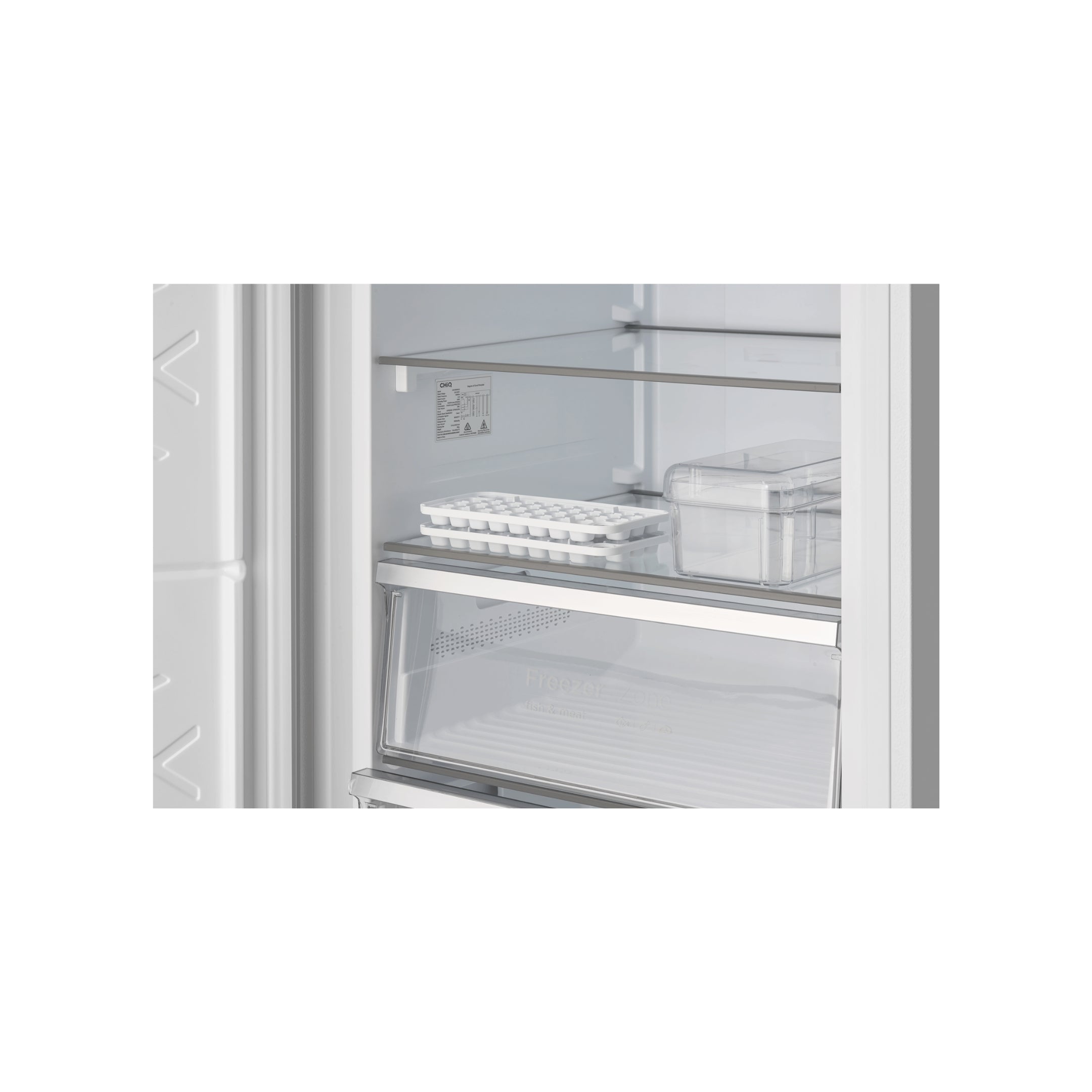 CHiQ 380L Hybrid Vertical Freezer Left Hinge White