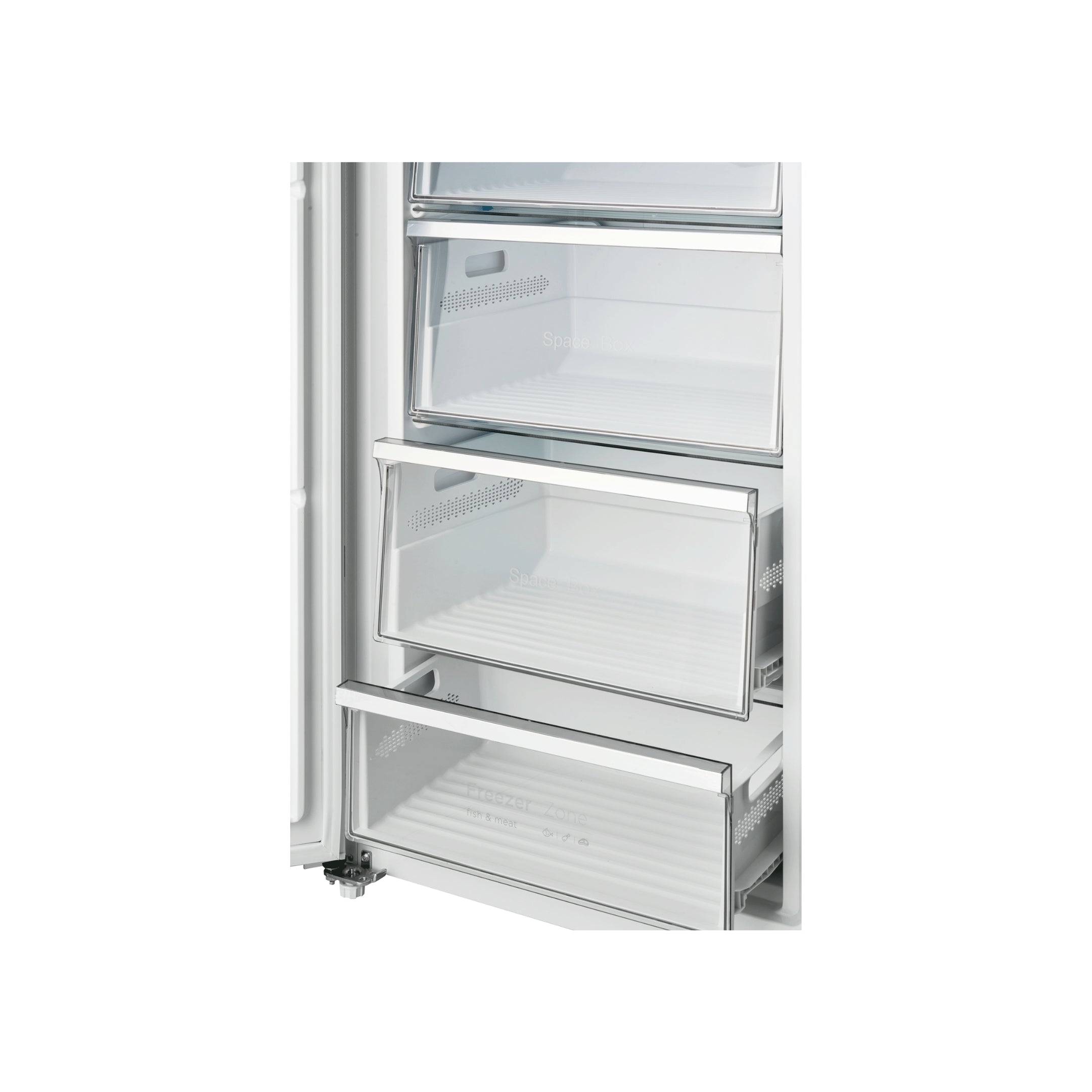 CHiQ 380L Hybrid Vertical Freezer Left Hinge White