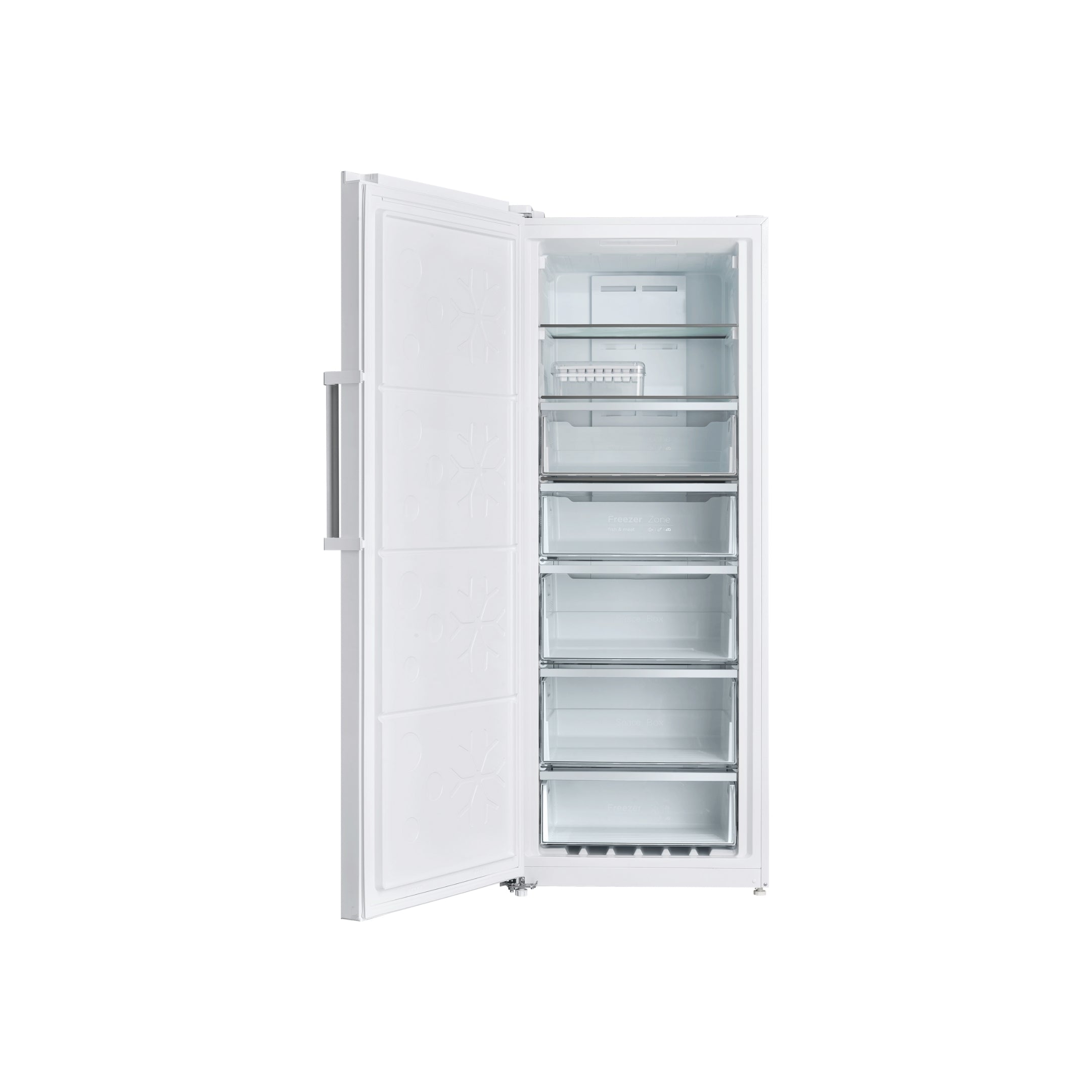 CHiQ 380L Hybrid Vertical Freezer Left Hinge White