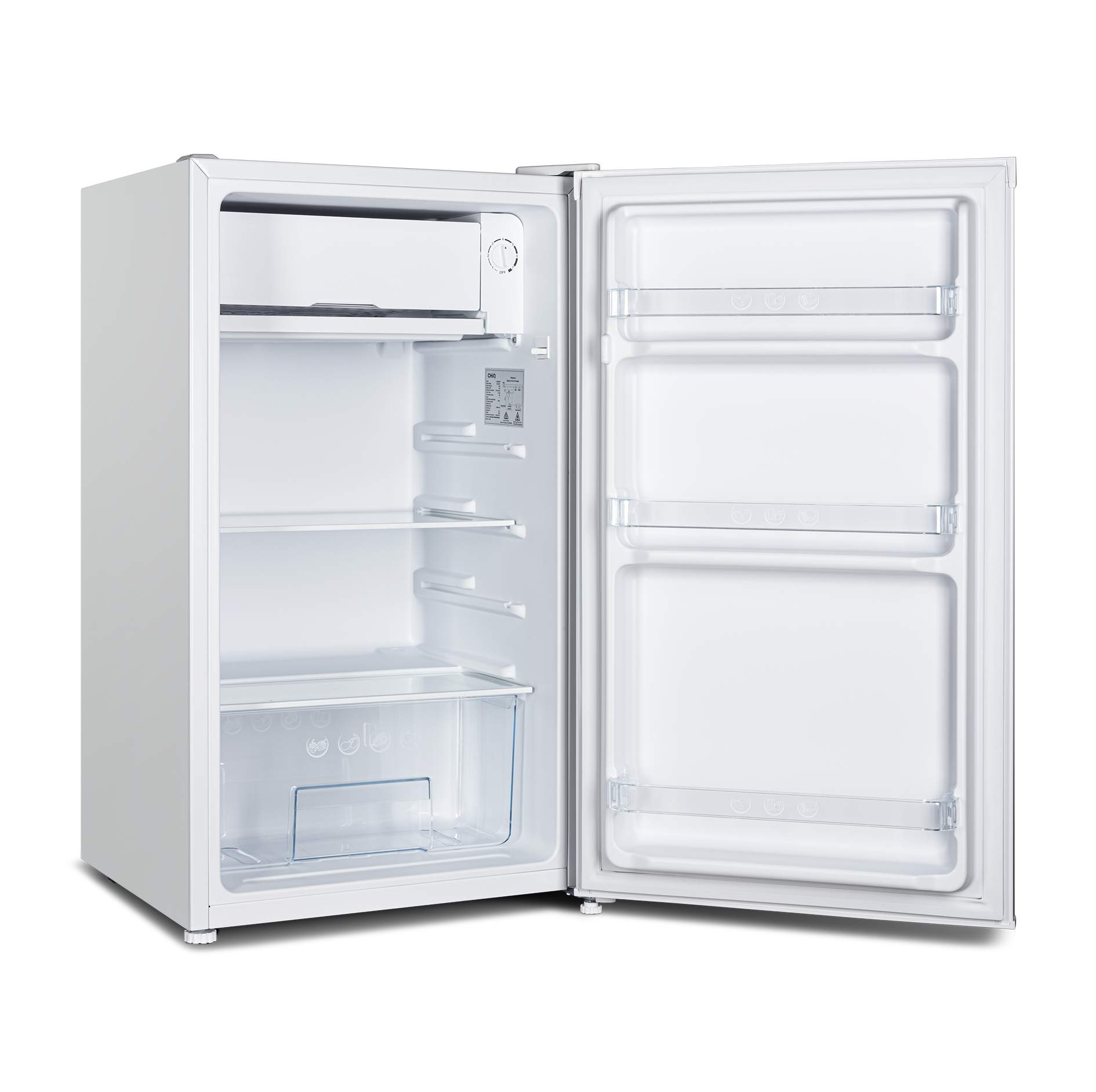 CHiQ 90L Single Door Bar Fridge White