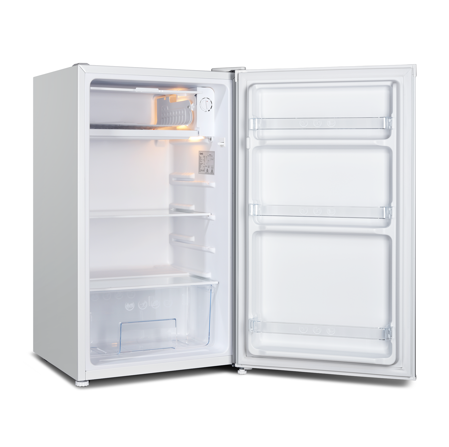 CHiQ 90L Single Door Bar Fridge White