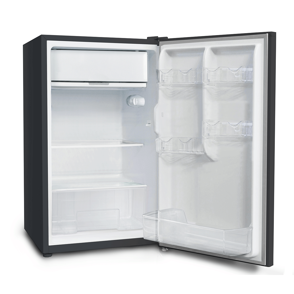 CHiQ 125L Single Door Bar Fridge Black Steel