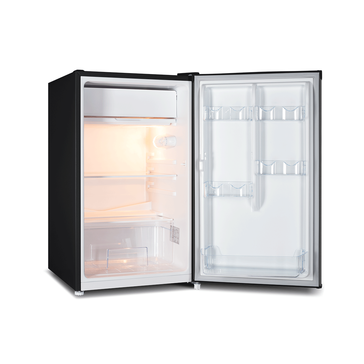 CHiQ 125L Single Door Bar Fridge Black Steel