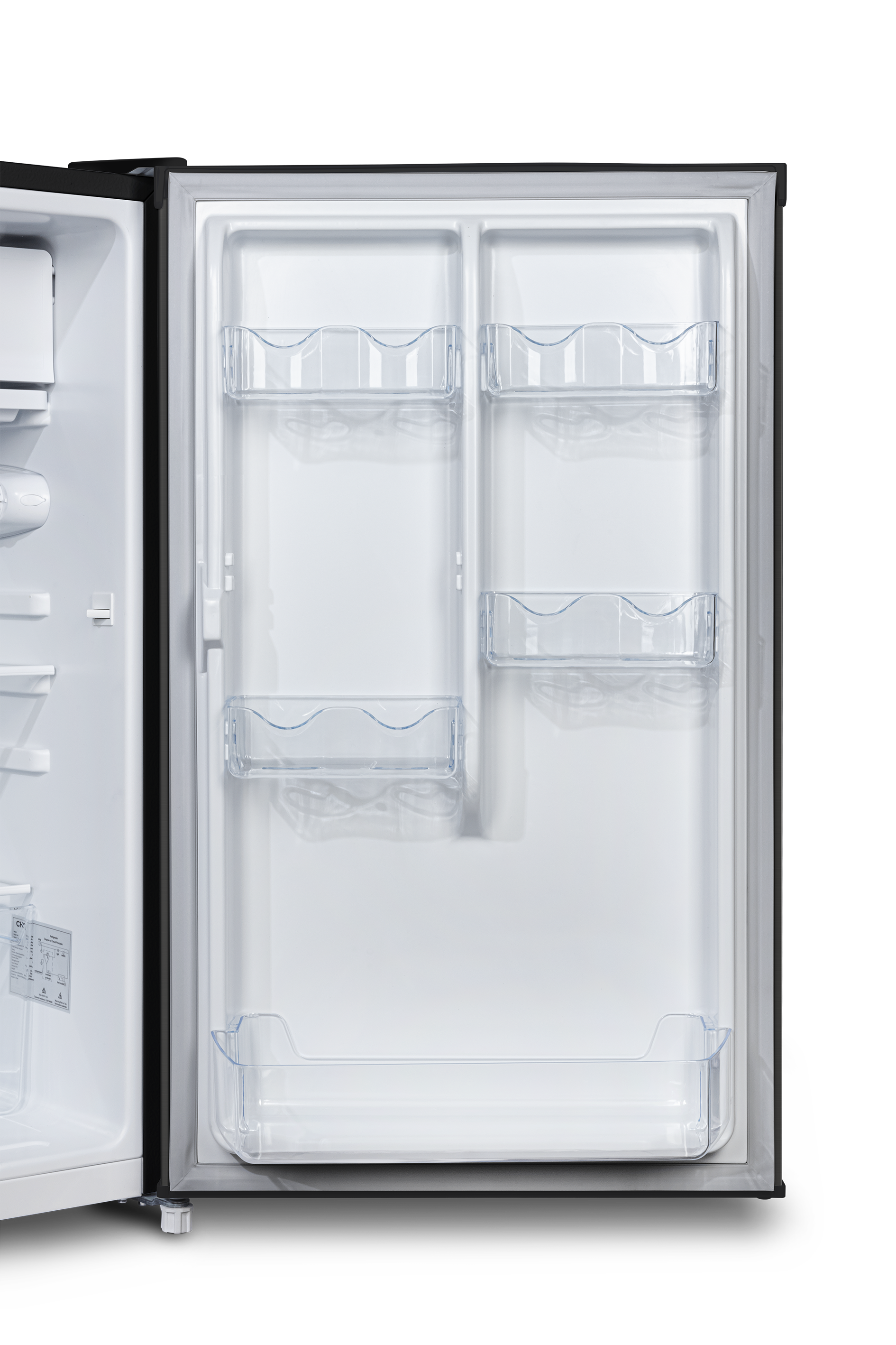 CHiQ 125L Single Door Bar Fridge Black Steel