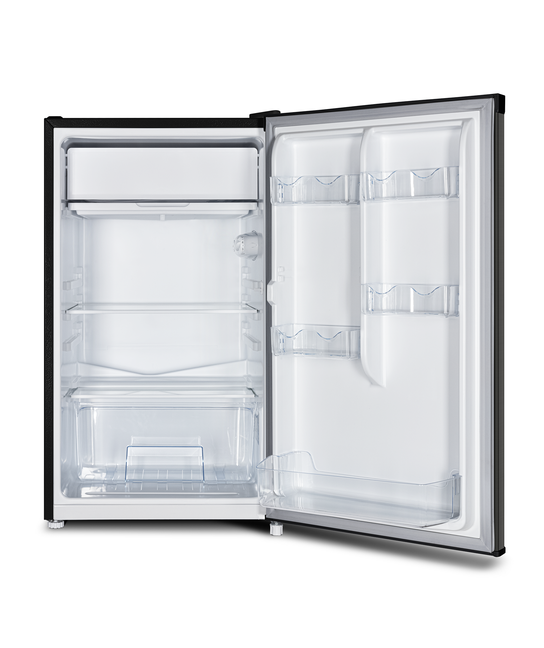 CHiQ 125L Single Door Bar Fridge Black Steel