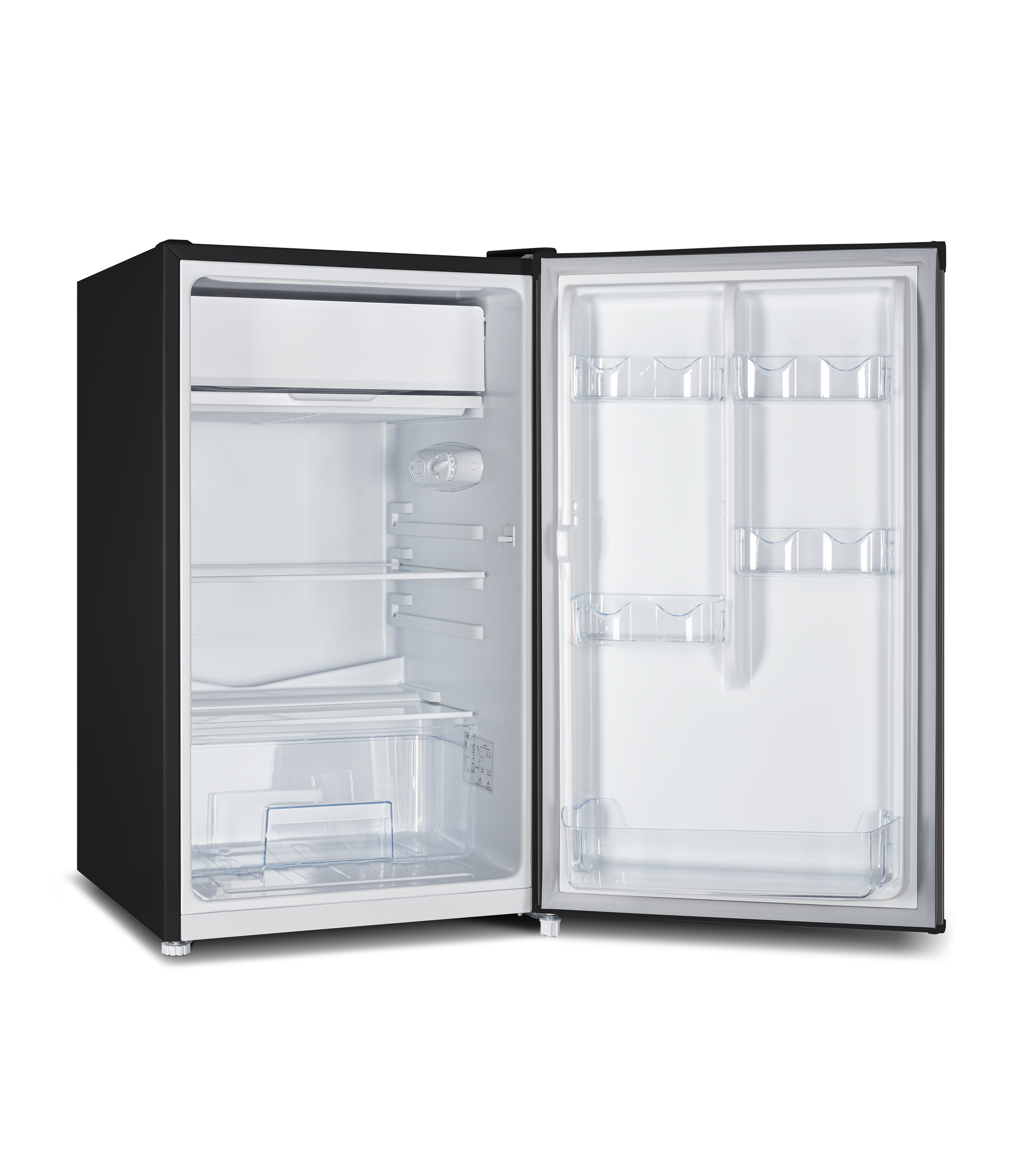 CHiQ 125L Single Door Bar Fridge Black Steel