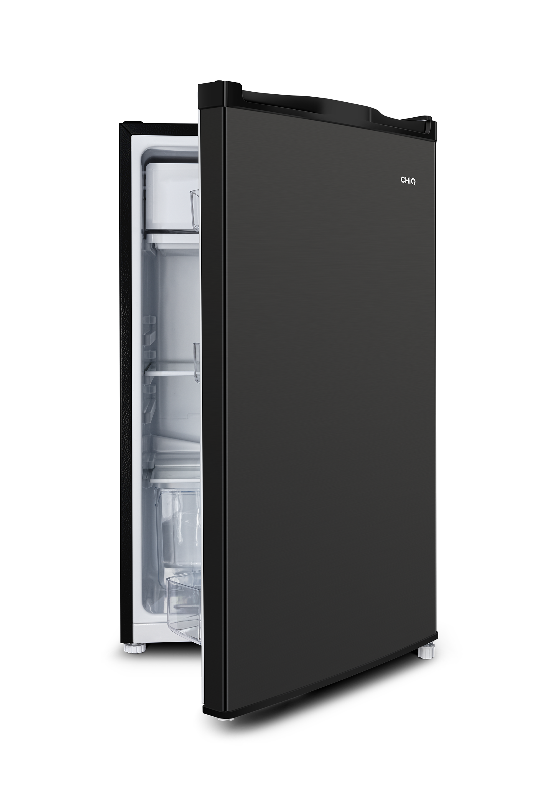 CHiQ 125L Single Door Bar Fridge Black Steel