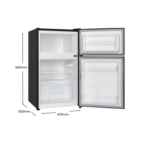 CHiQ 86L Two Door Bar Fridge Black