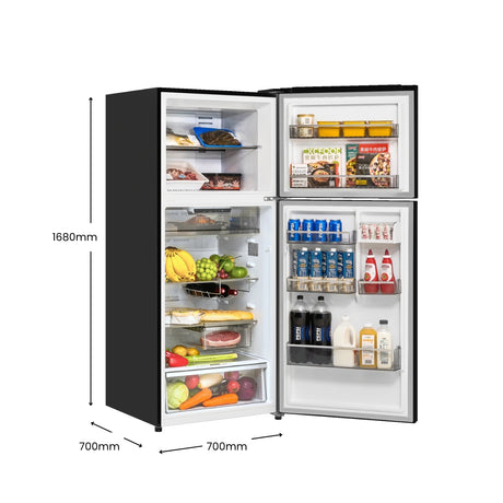 CHiQ 410L Top Mount Fridge Black