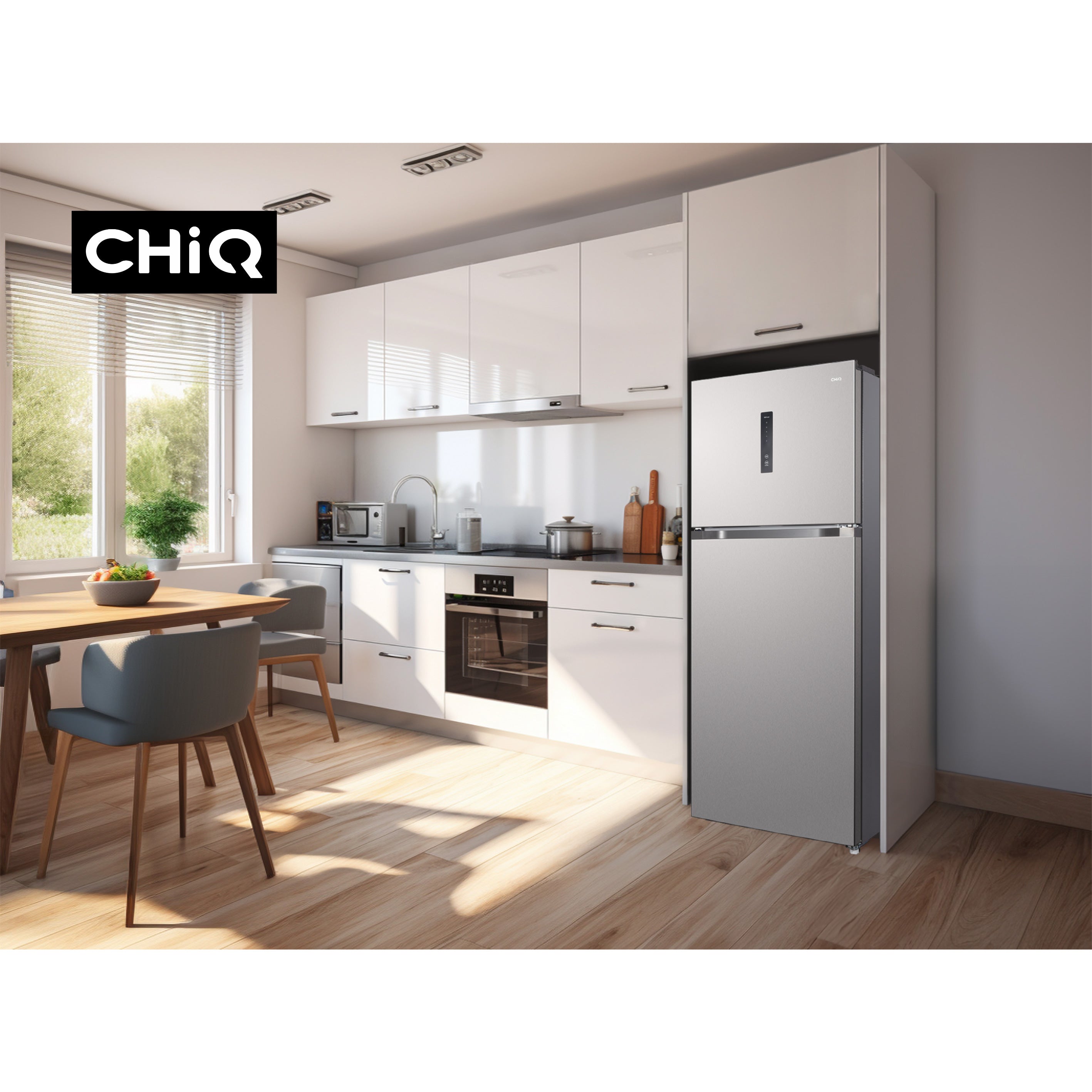 CHiQ 410L Top Mount Fridge Stainless Steel (2025)