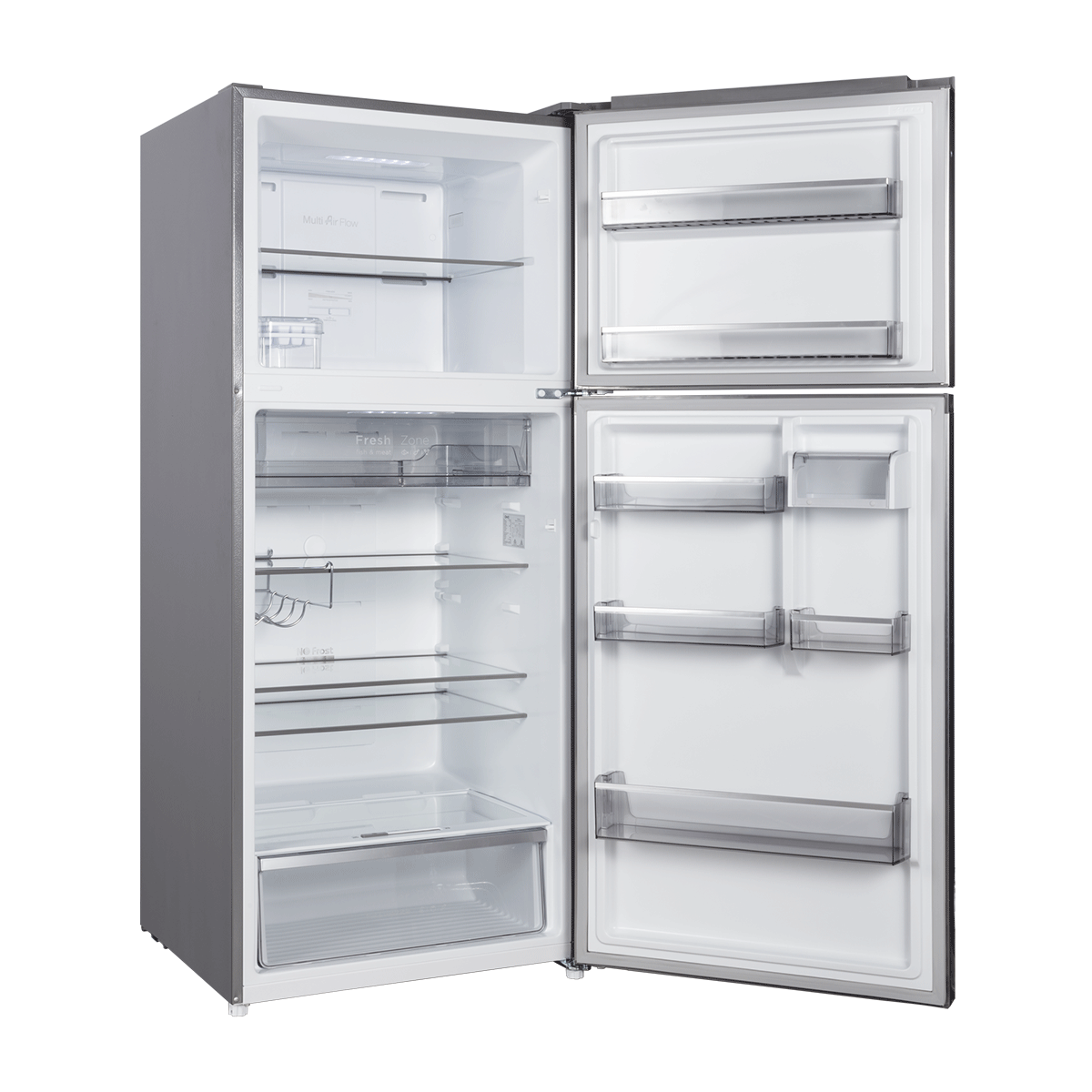 CHiQ 410L Top Mount Fridge Stainless Steel