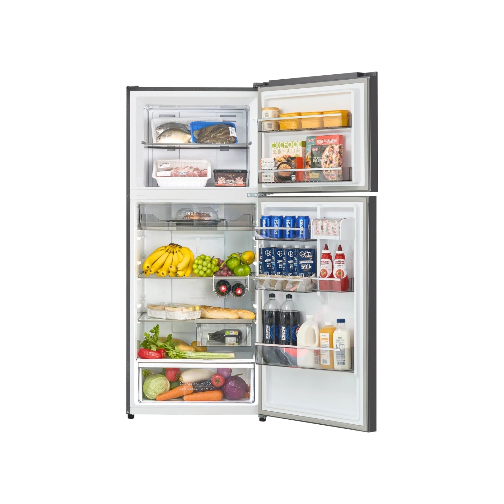 CHiQ 410L Top Mount Fridge Black Steel (2025)