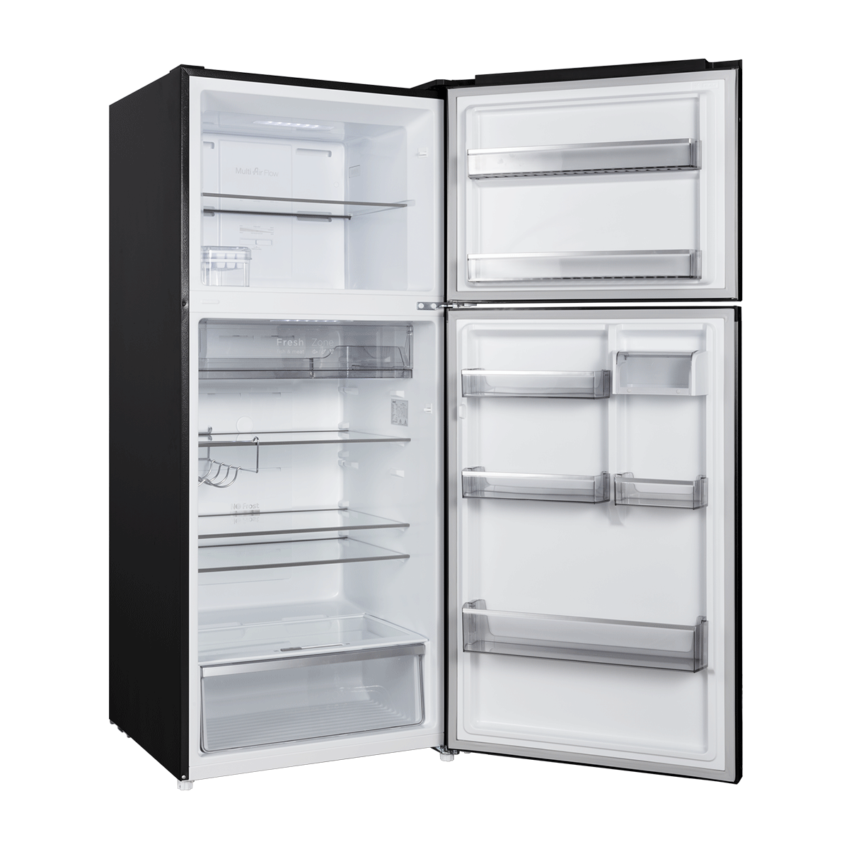 CHiQ 410L Top Mount Fridge Black Steel
