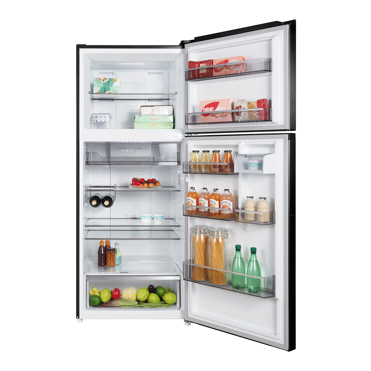 CHiQ 410L Top Mount Fridge Black Steel