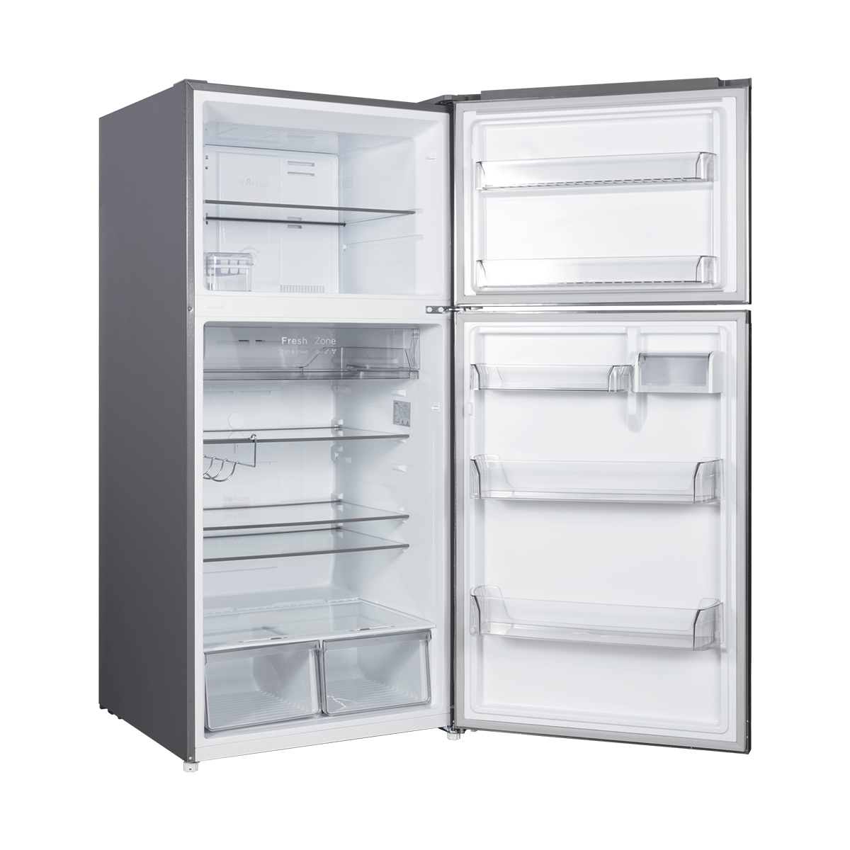 CHiQ 515L Top Mount Fridge Stainless Steel
