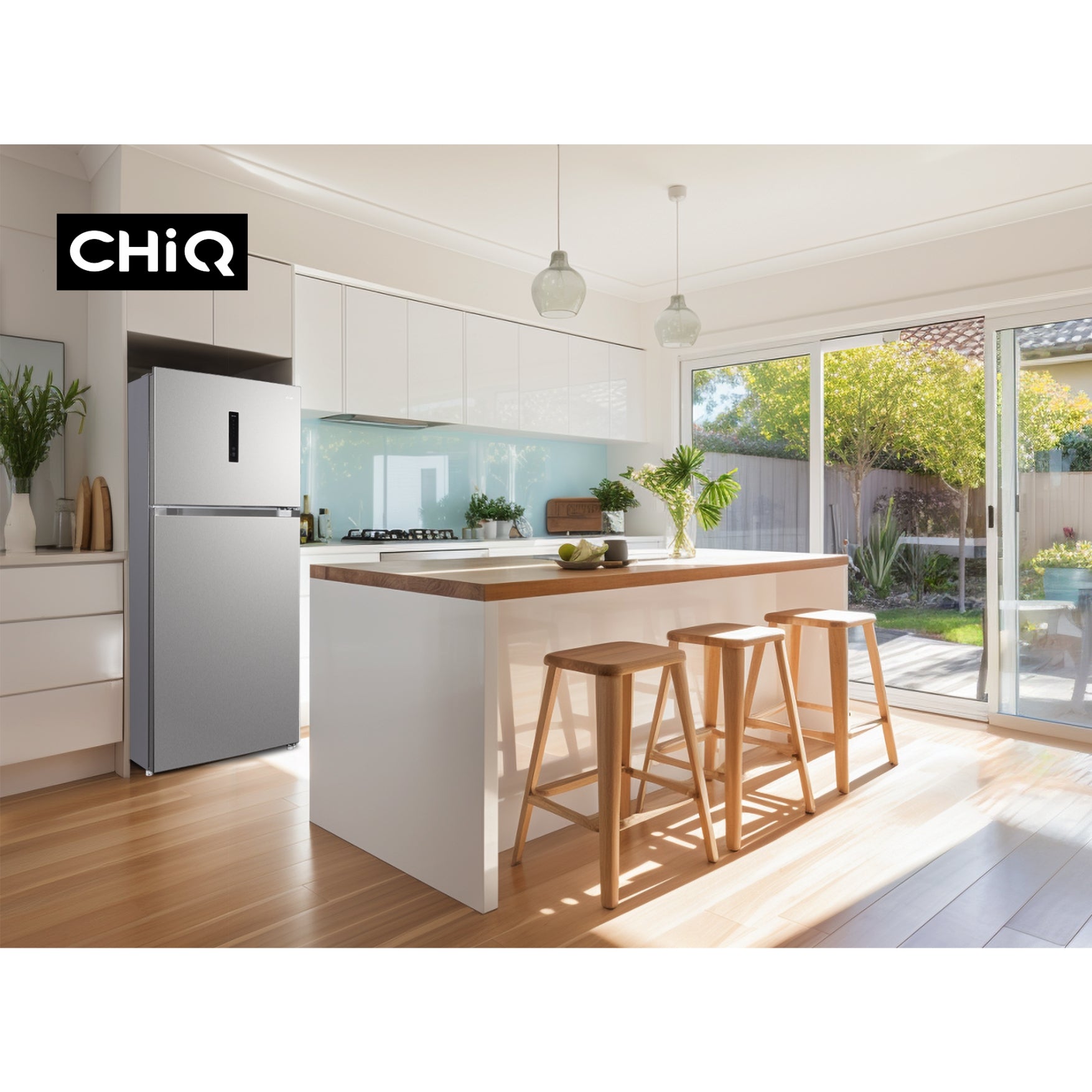 CHiQ 515L Top Mount Fridge Stainless Steel (2025)