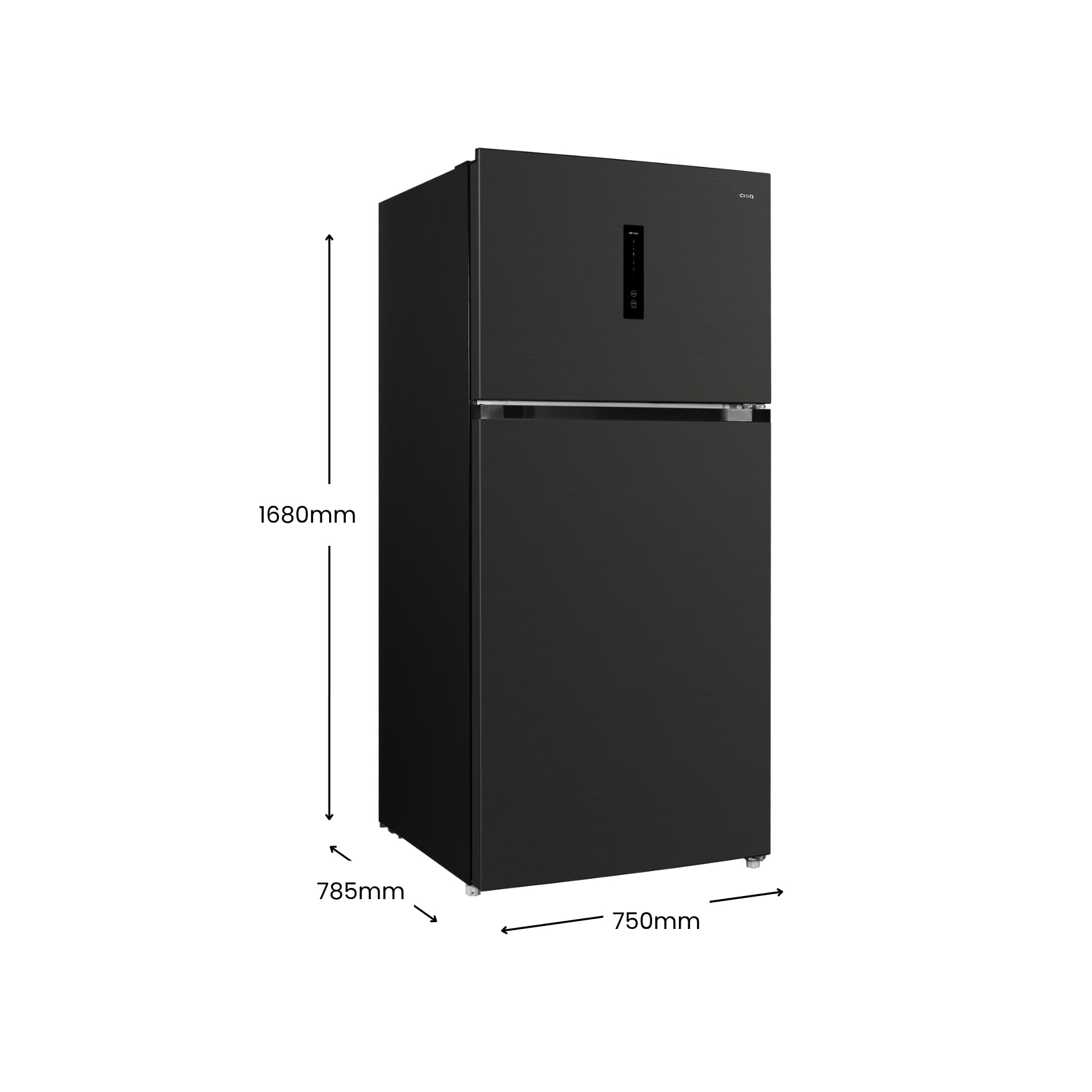 CHiQ 515L Top Mount Fridge Black Steel (2025)