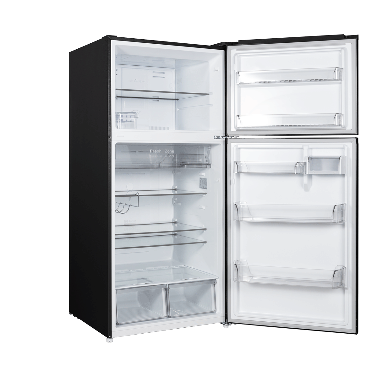 CHiQ 515L Top Mount Fridge Black Steel