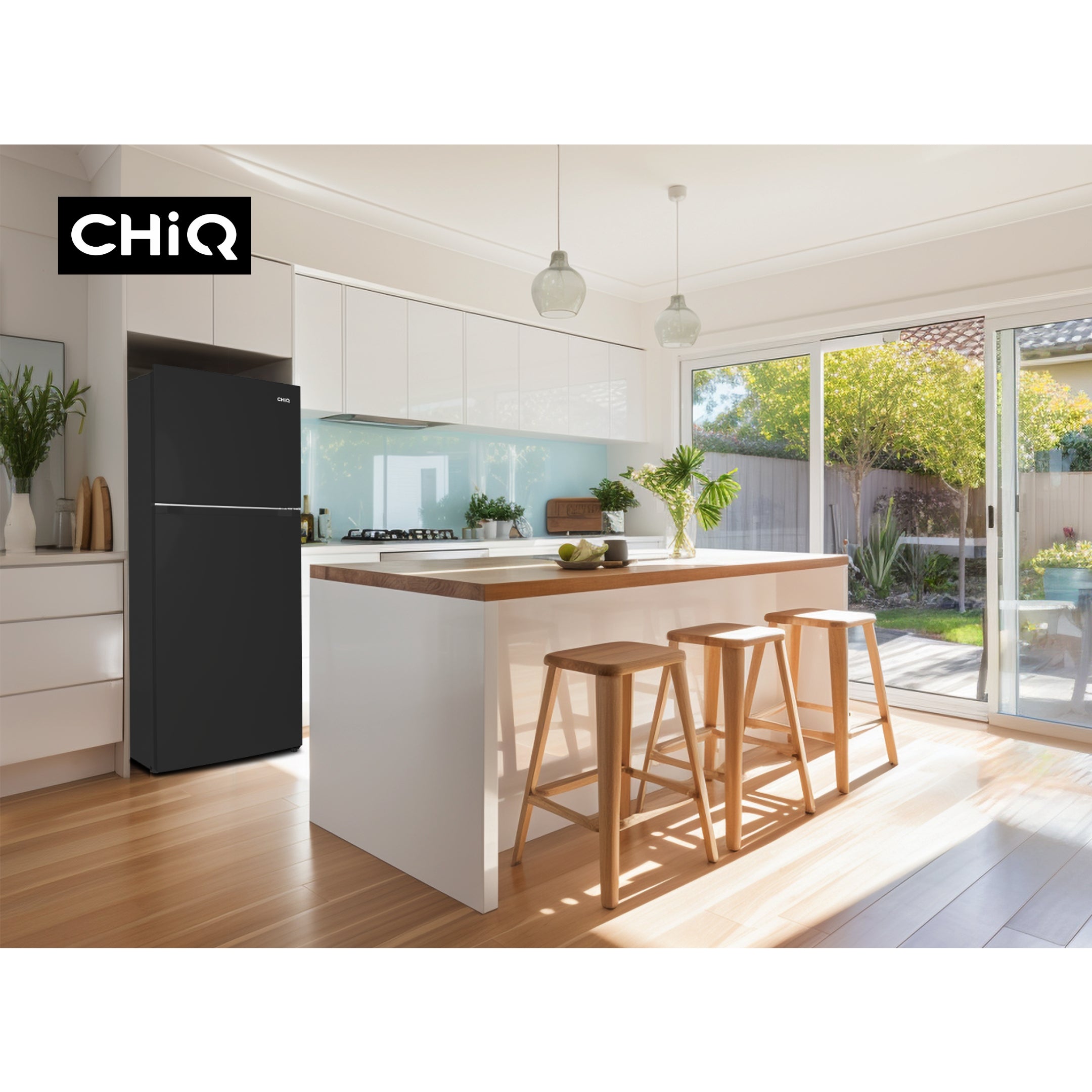 CHiQ 515L Top Mount Fridge Black