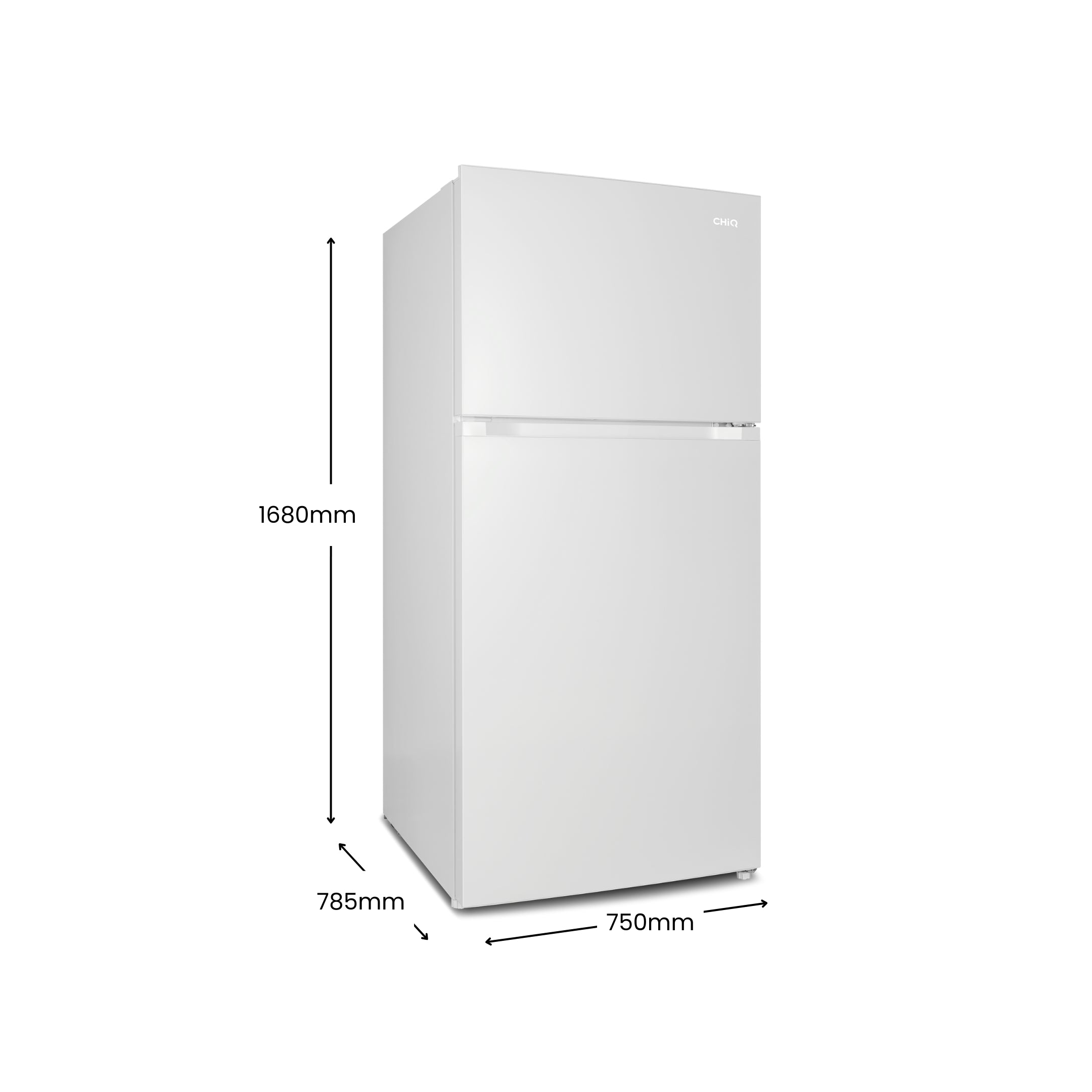 CHiQ 515L Top Mount Fridge White