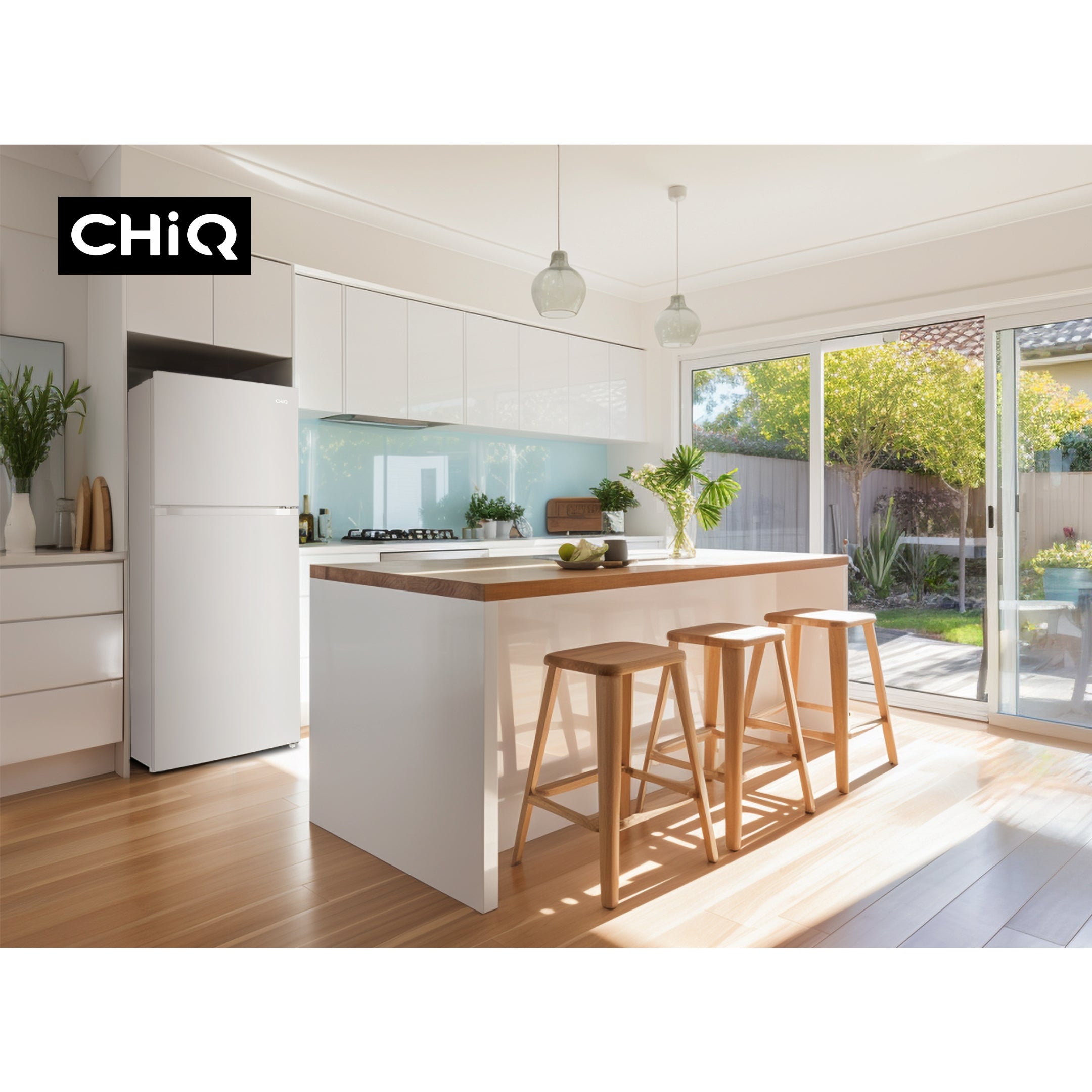 CHiQ 515L Top Mount Fridge White