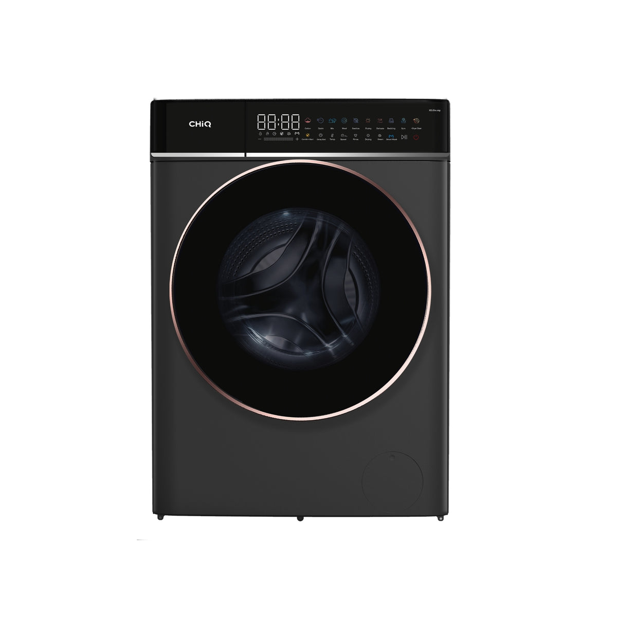 CHiQ 10kg Front Load Washer & Dryer Combo Gun Metal