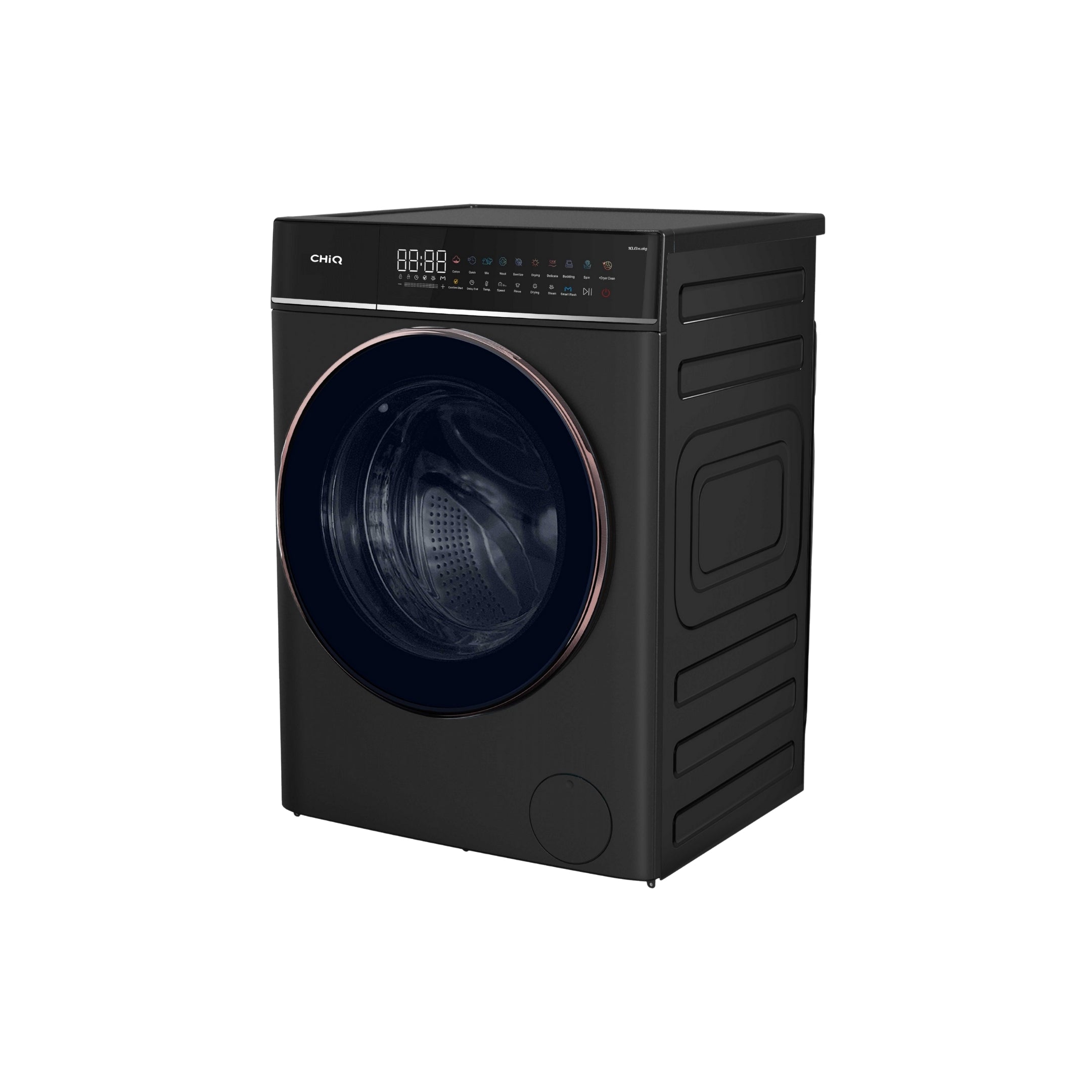 CHiQ 10Kg Front Load Washer & Dryer Combo Gun Metal