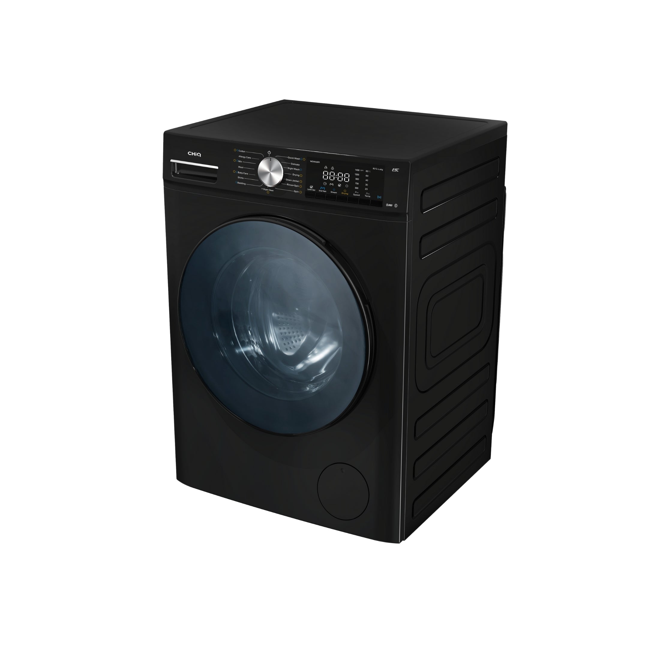 CHiQ 8.5Kg Front Load Washer & Dryer Combo Black