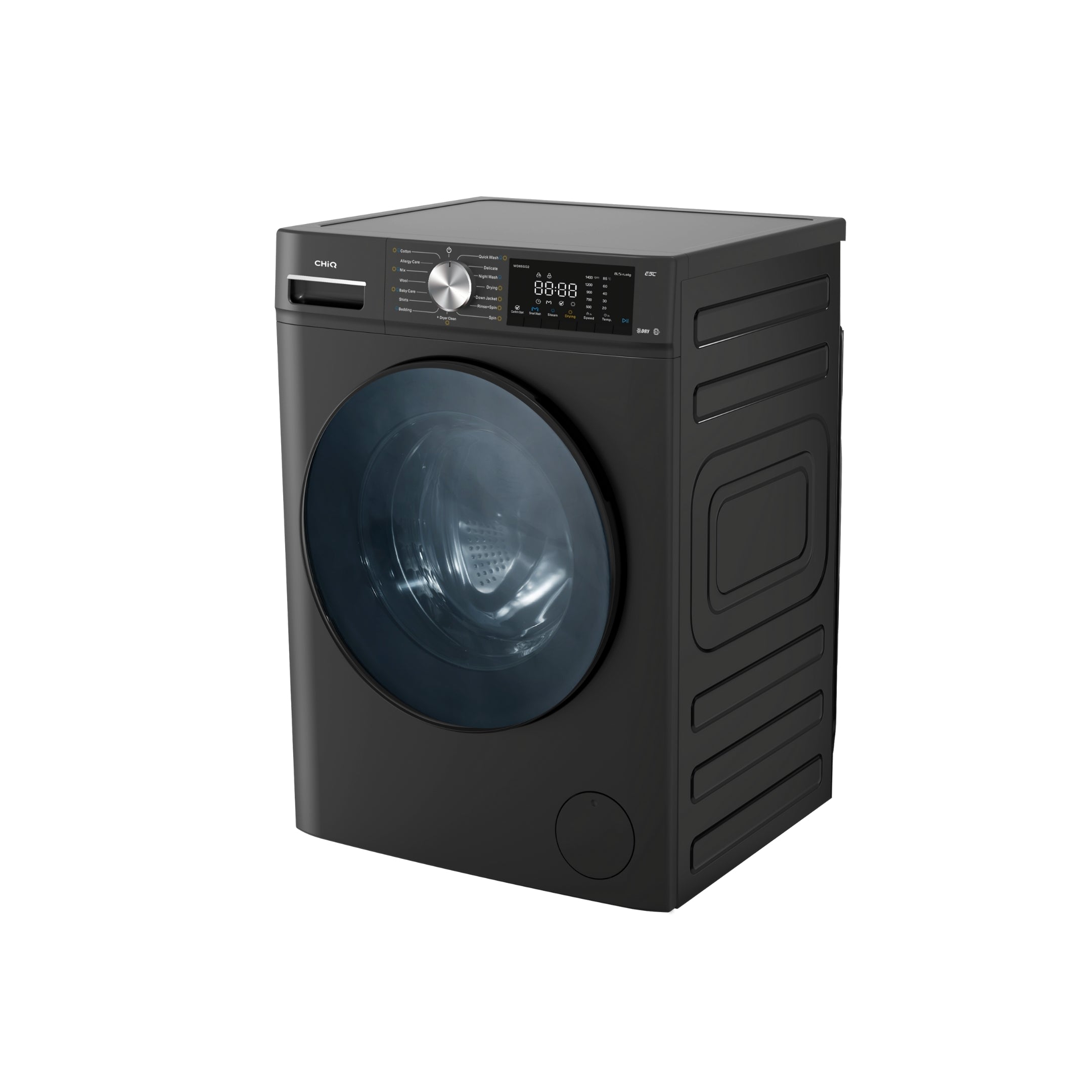CHiQ 8.5Kg Front Load Washer & Dryer Combo Gun Metal