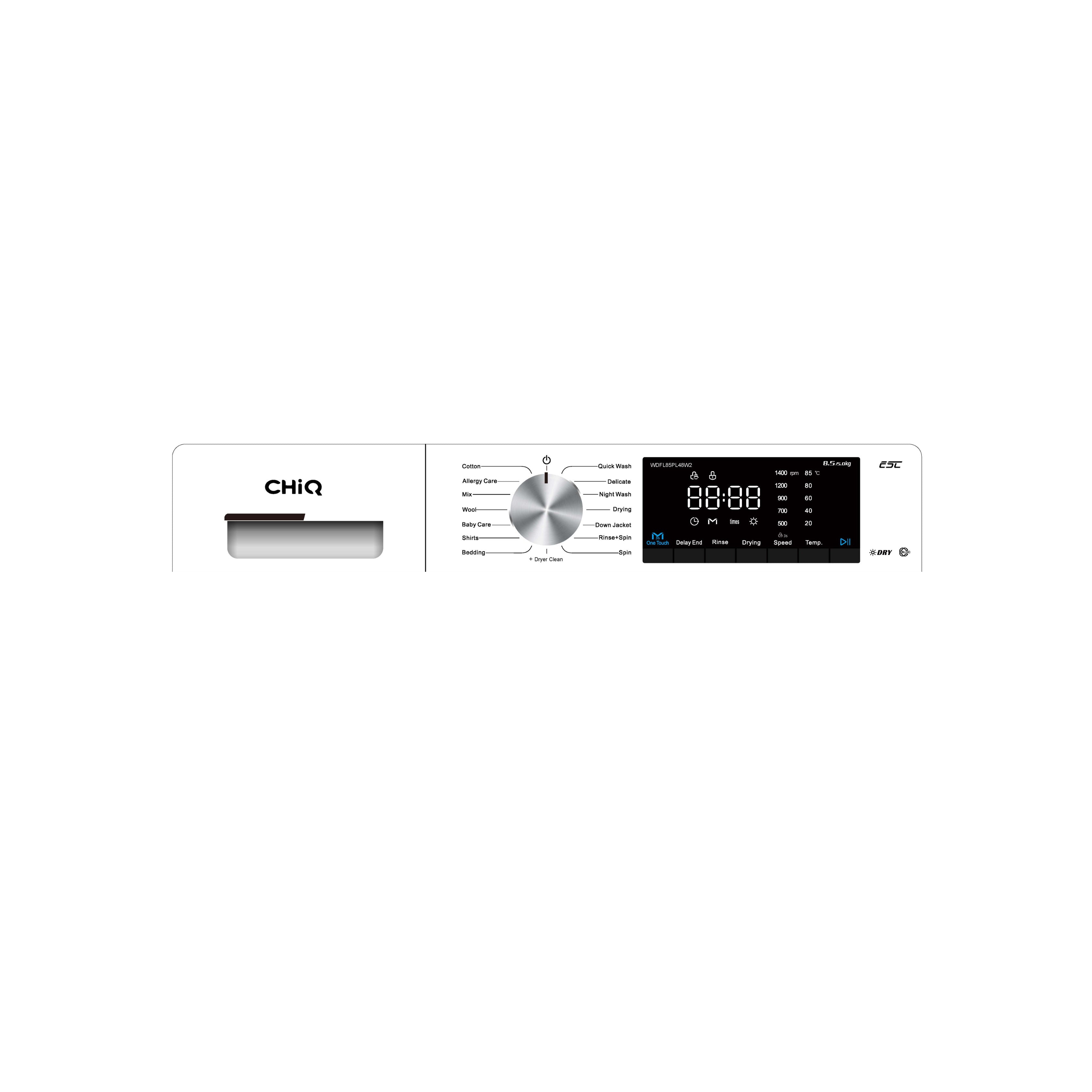 CHiQ 8.5Kg Washer & Dryer Combo White