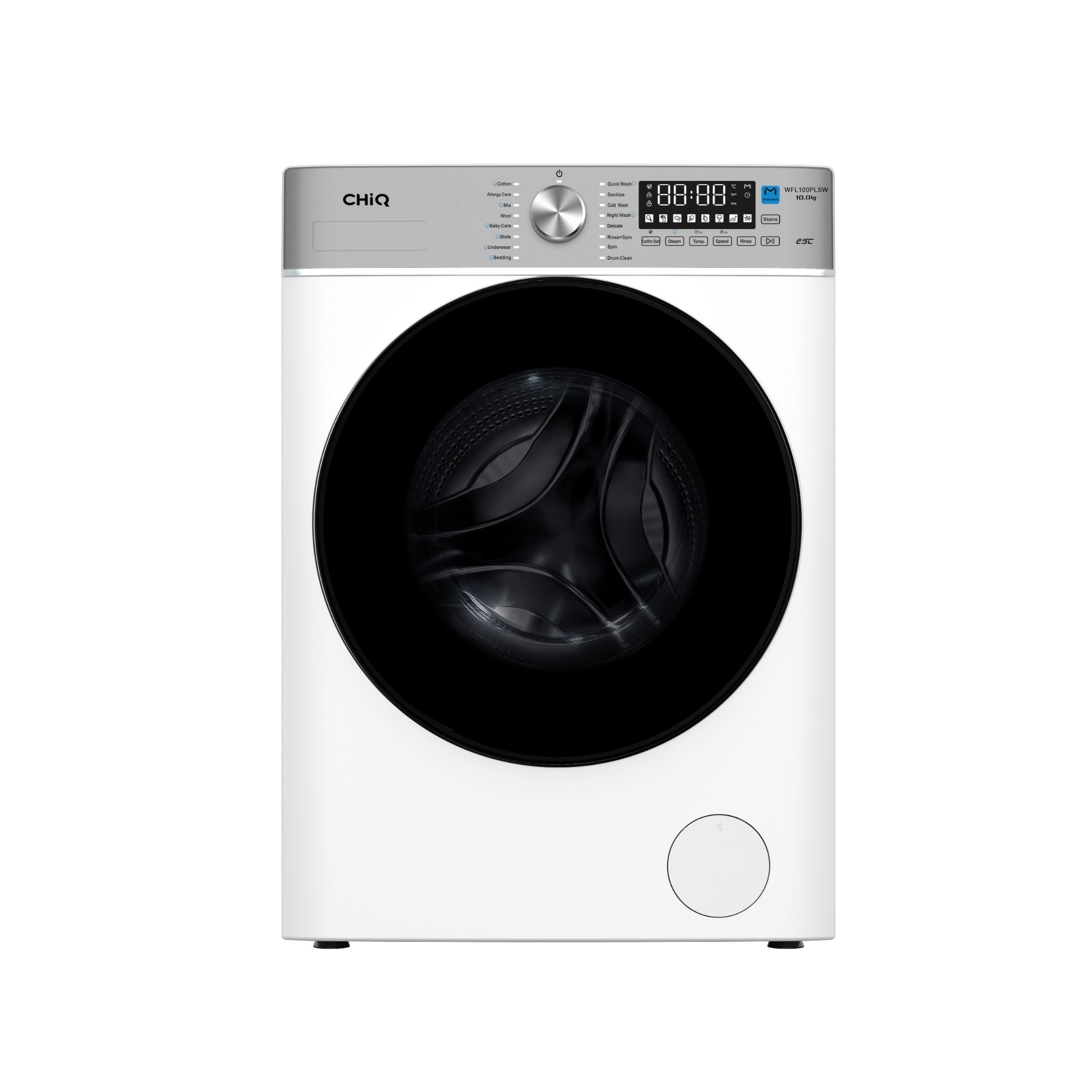 CHiQ 10Kg Front Load Washer White
