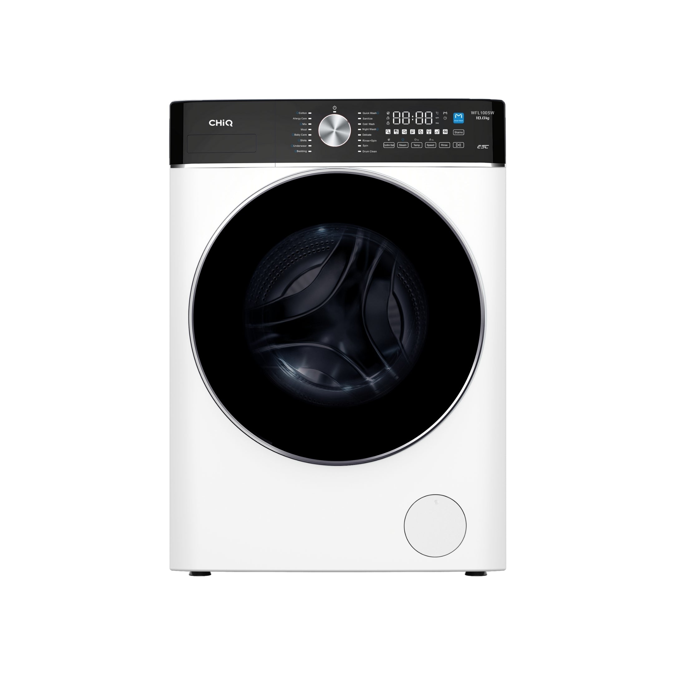 CHiQ 10Kg Front Load Washer White