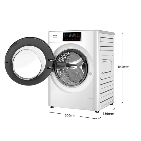 CHiQ 10Kg Touchscreen Front Load Washer White