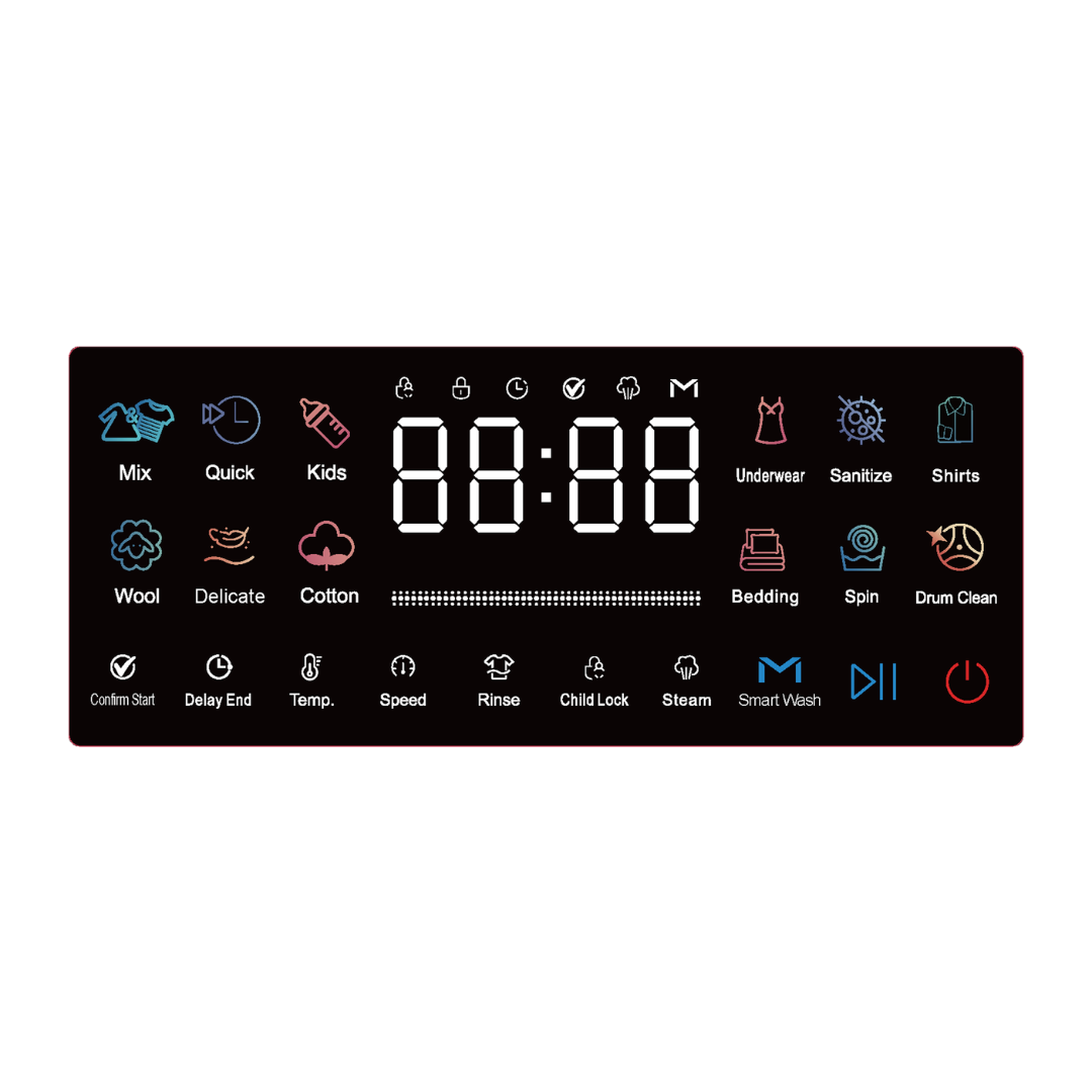CHiQ 10Kg Front Load Washer with Touchscreen White