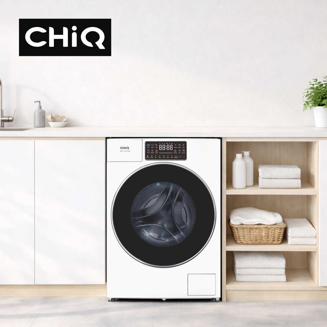 CHiQ 10Kg Front Load Washer with Touchscreen White
