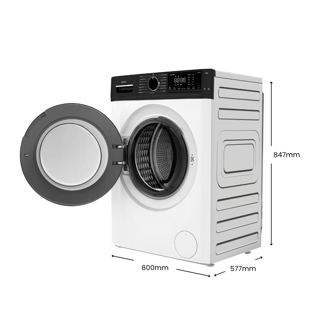 CHiQ 8.5Kg Front Load Washer White