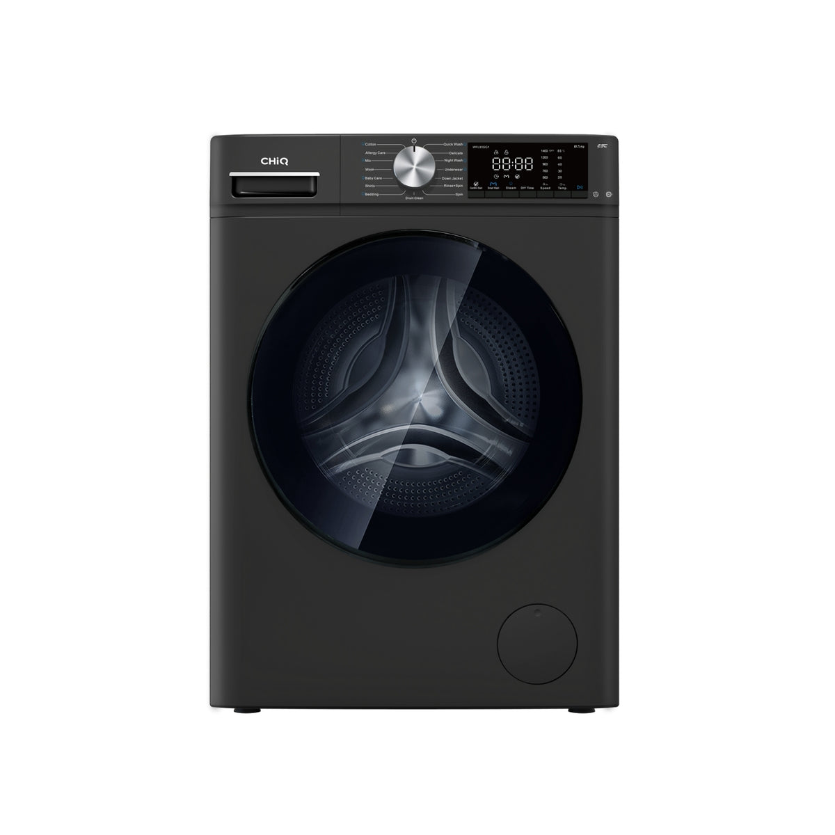 CHiQ 8.5Kg Front Load Washer Gun Metal | WFL85SG1 – CHiQ Australia