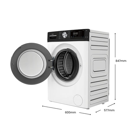 CHiQ 8.5Kg Front Load Washer White