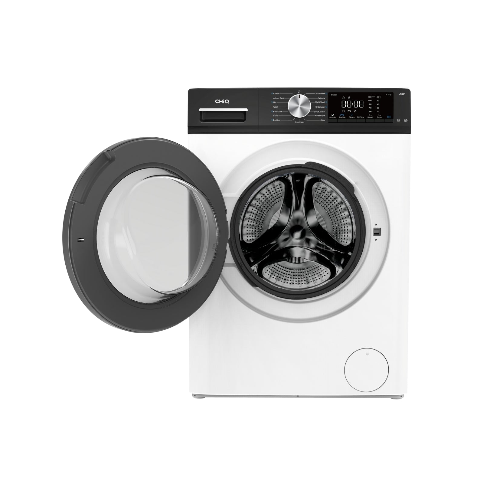 CHiQ 8.5Kg Front Load Washer White
