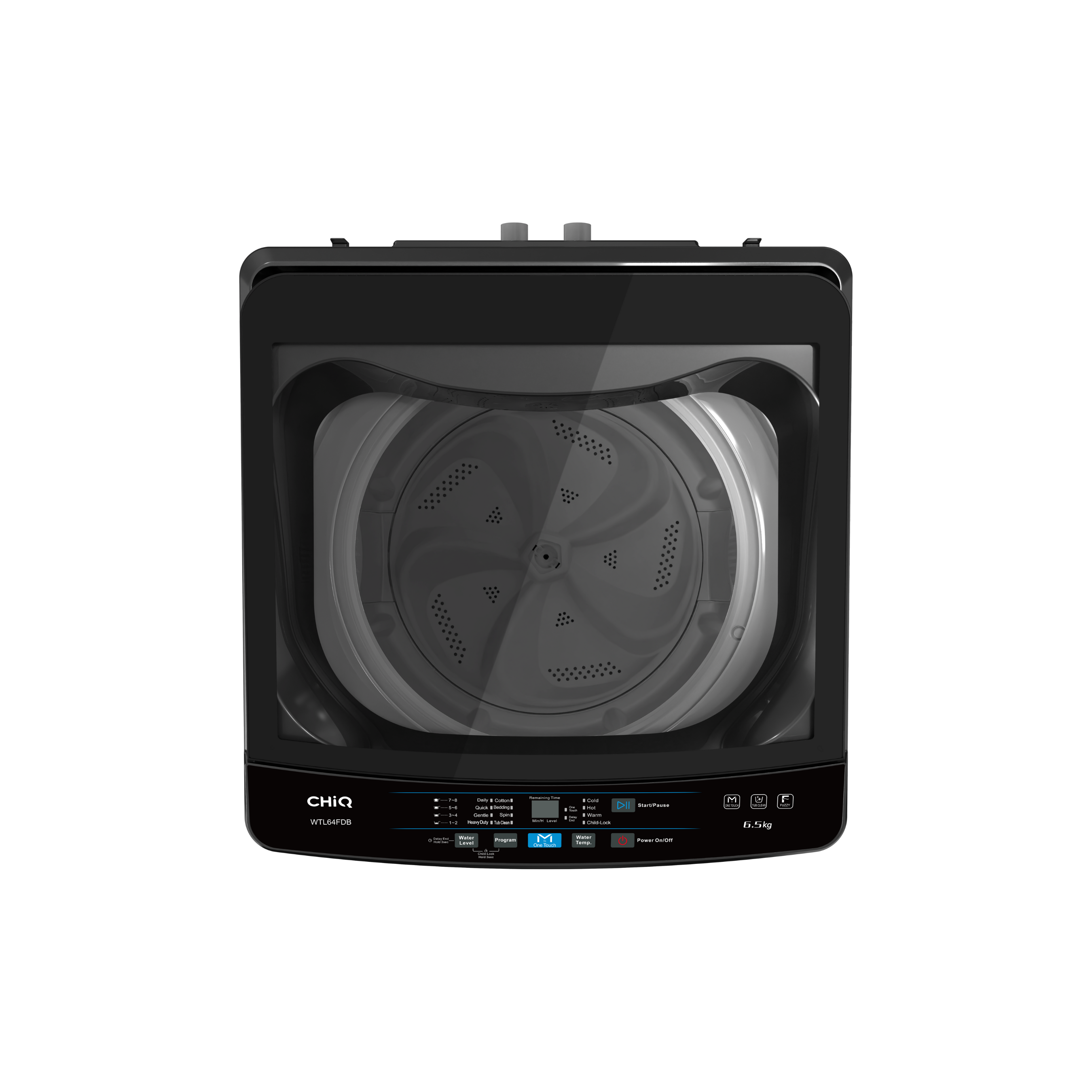 CHiQ 6.5kg Top Load Washer Black