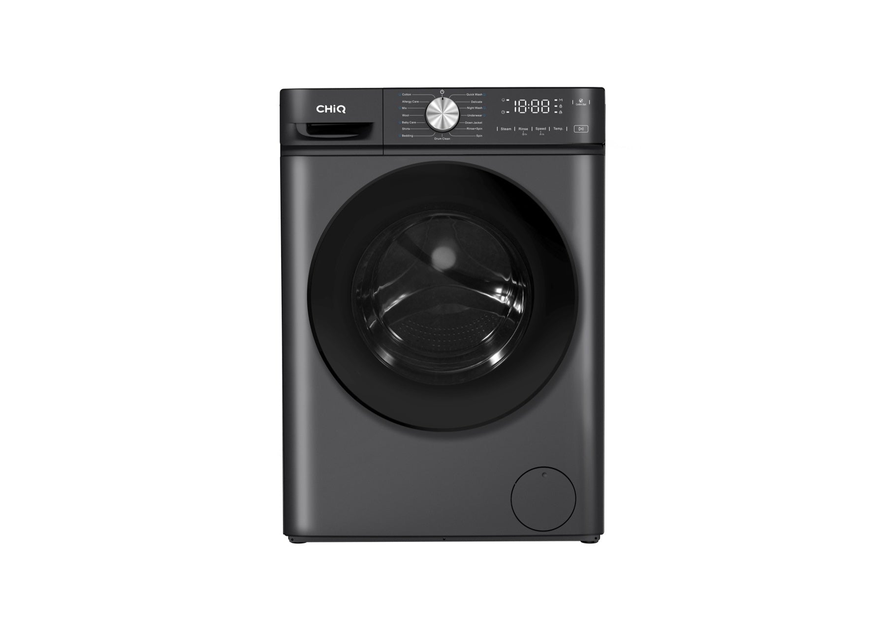CHiQ 6kg Front Load Washer Gunmetal