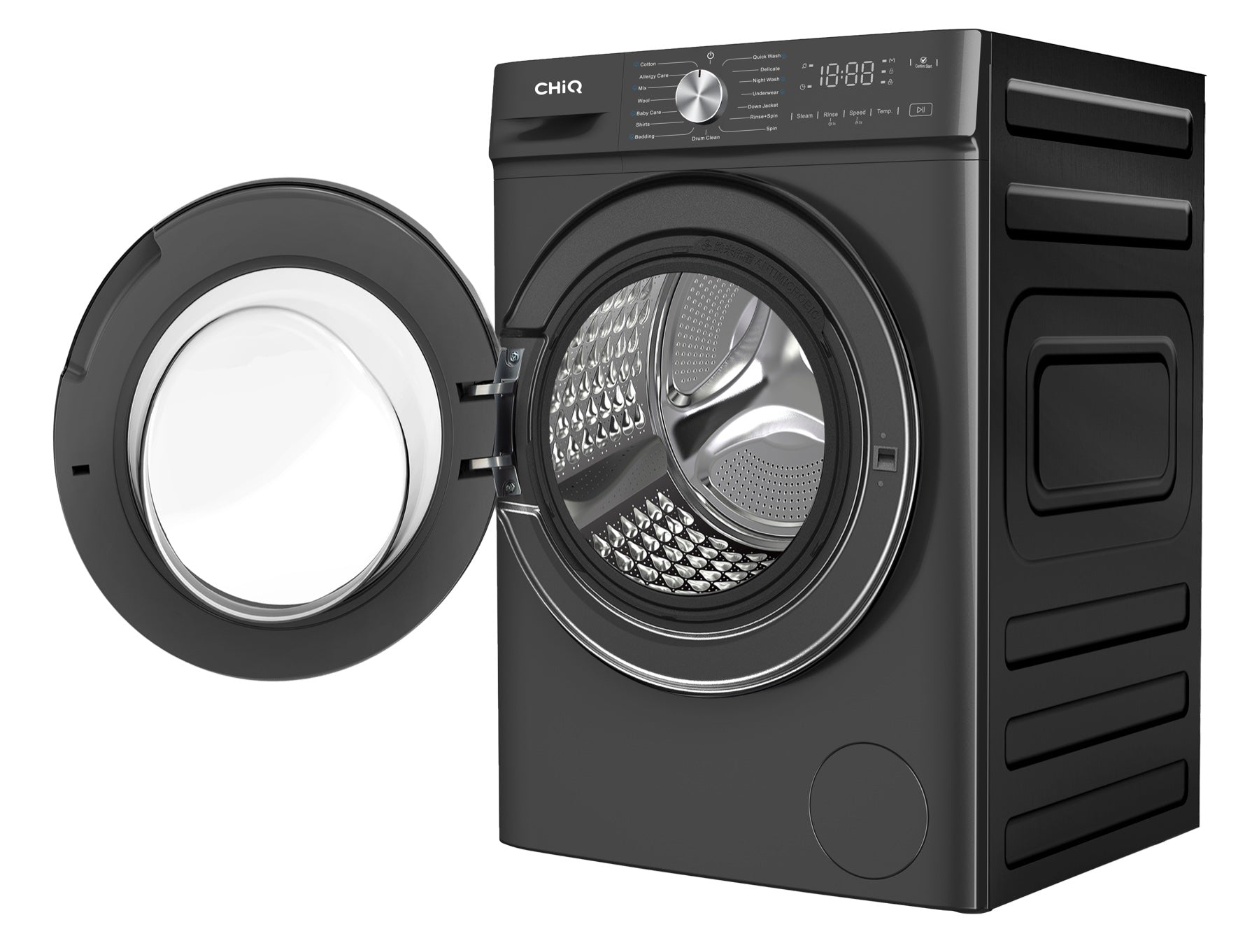 CHiQ 6kg Front Load Washer Gunmetal